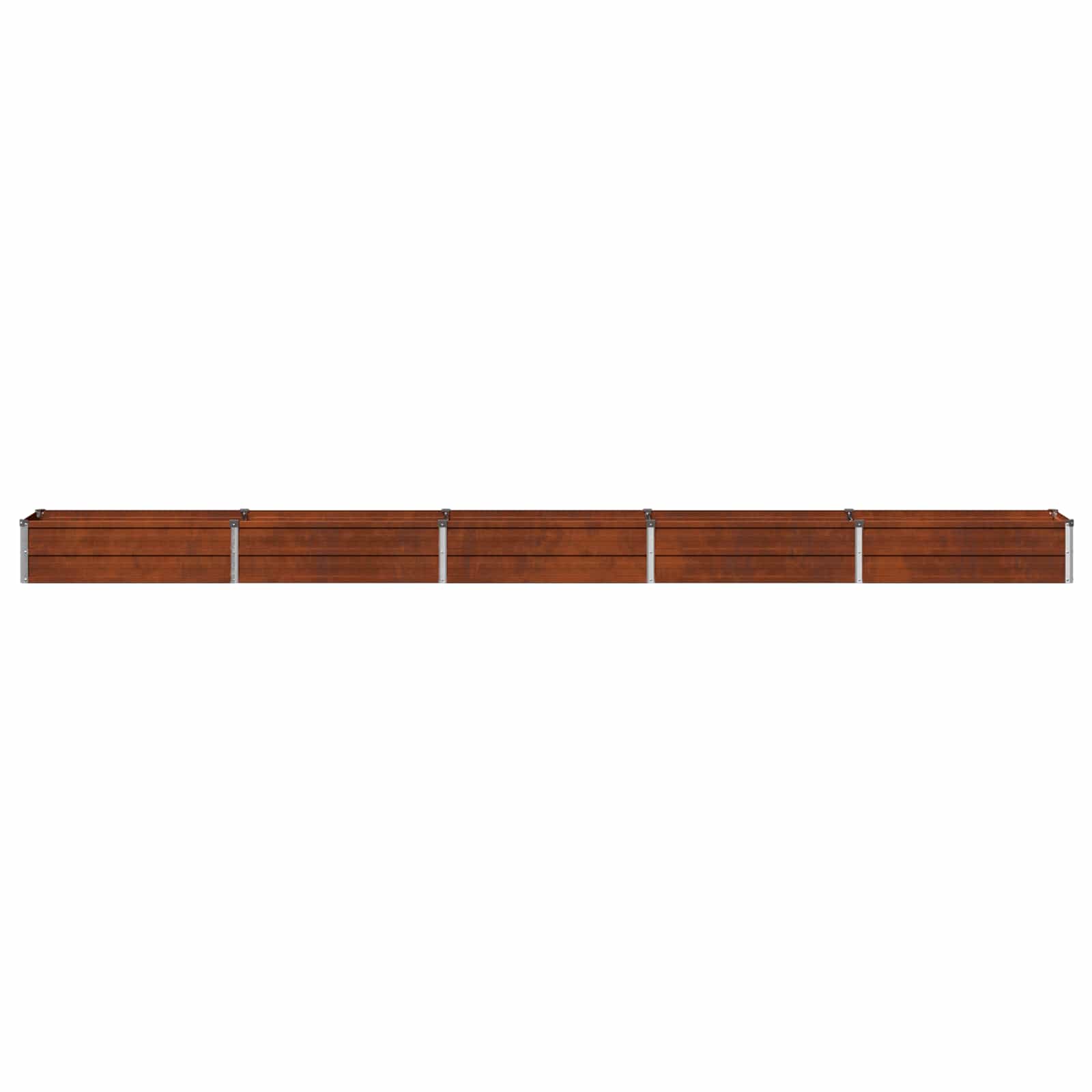 Letto rialzato da giardino Ruggine 400 x 40 x 24 cm cartone