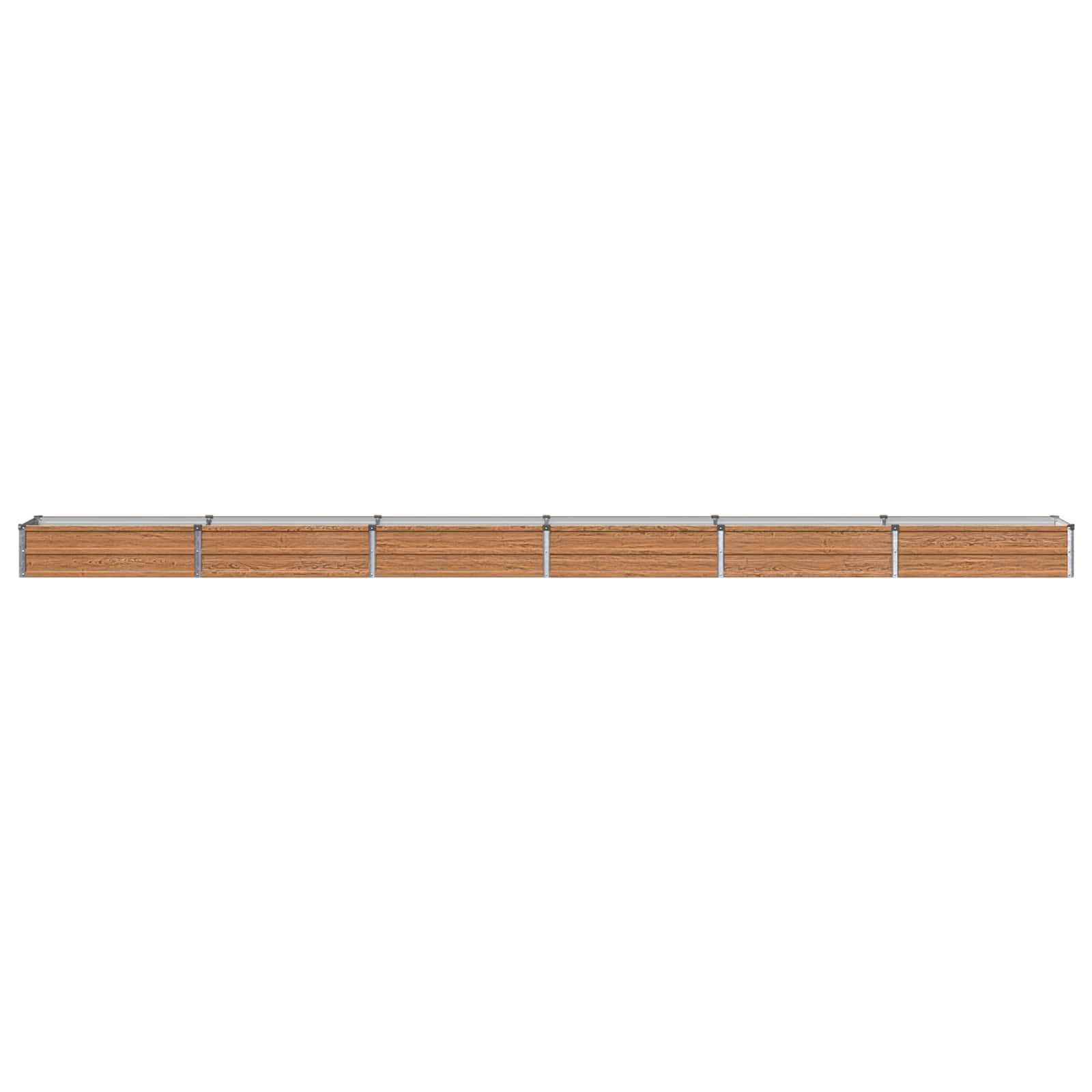 Letto rialzato da giardino Marrone legno 480 x 40 x 24 cm
