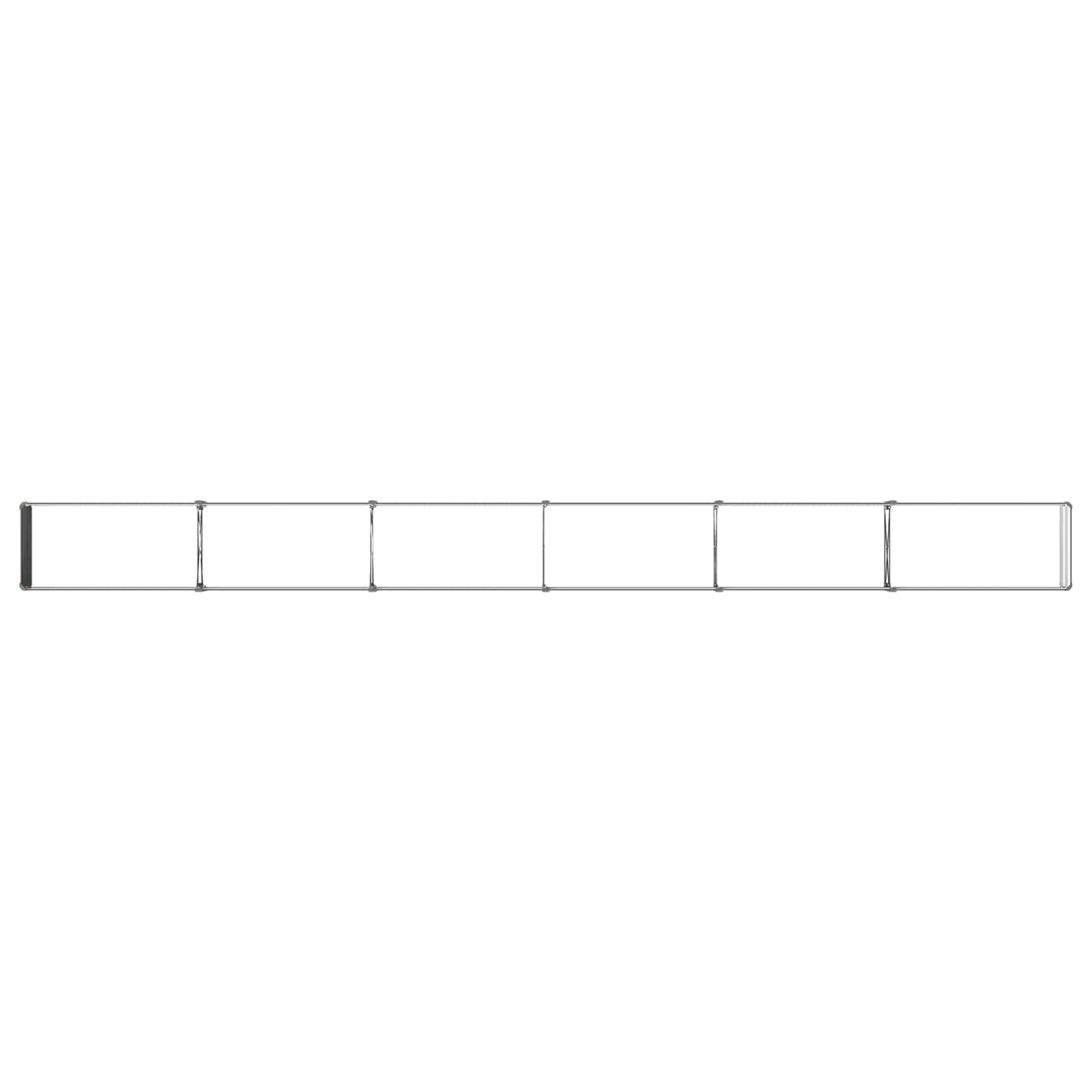 Letto rialzato da giardino Antracite 480 x 40 x 24 cm