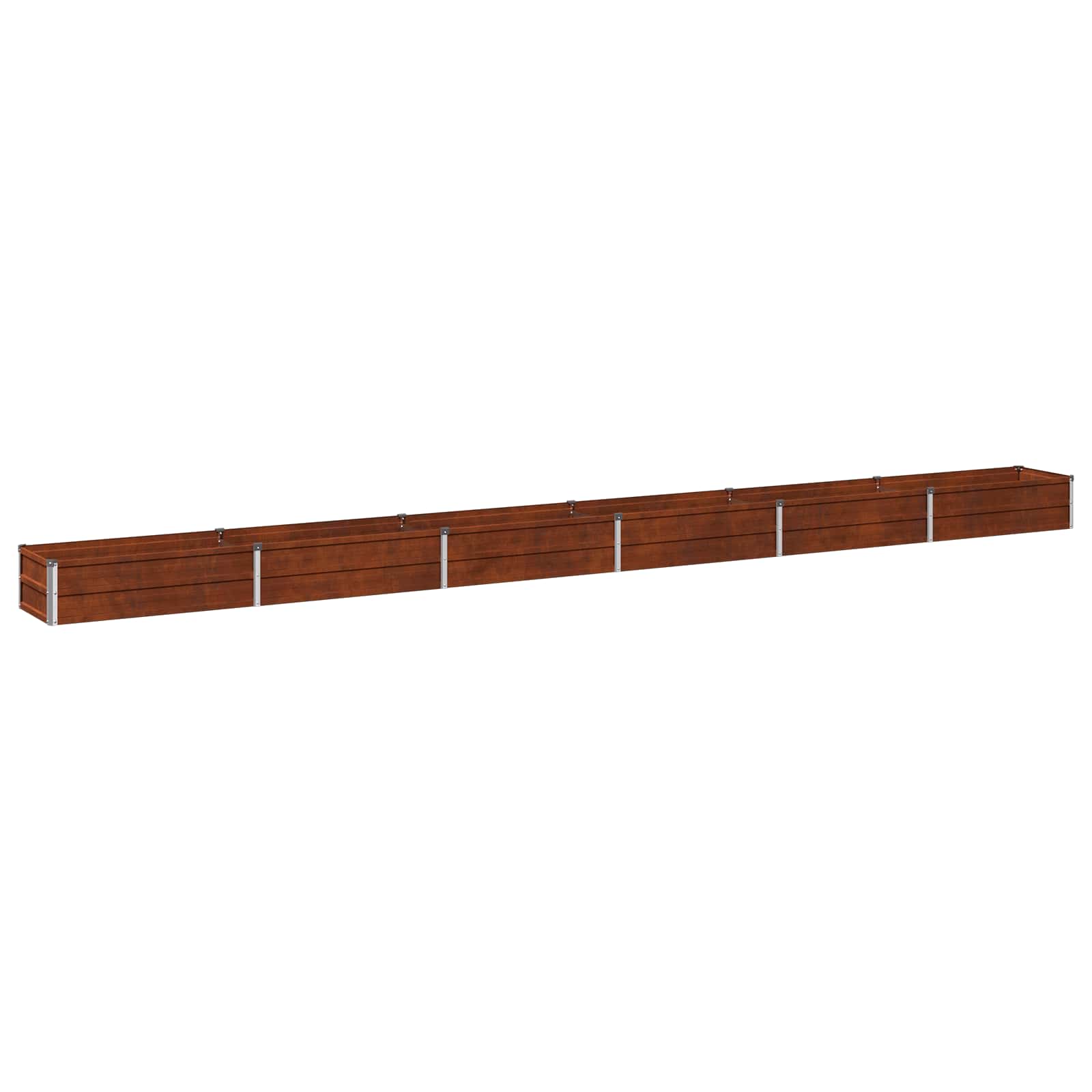 Letto rialzato da giardino Ruggine 480 x 40 x 24 cm cartone