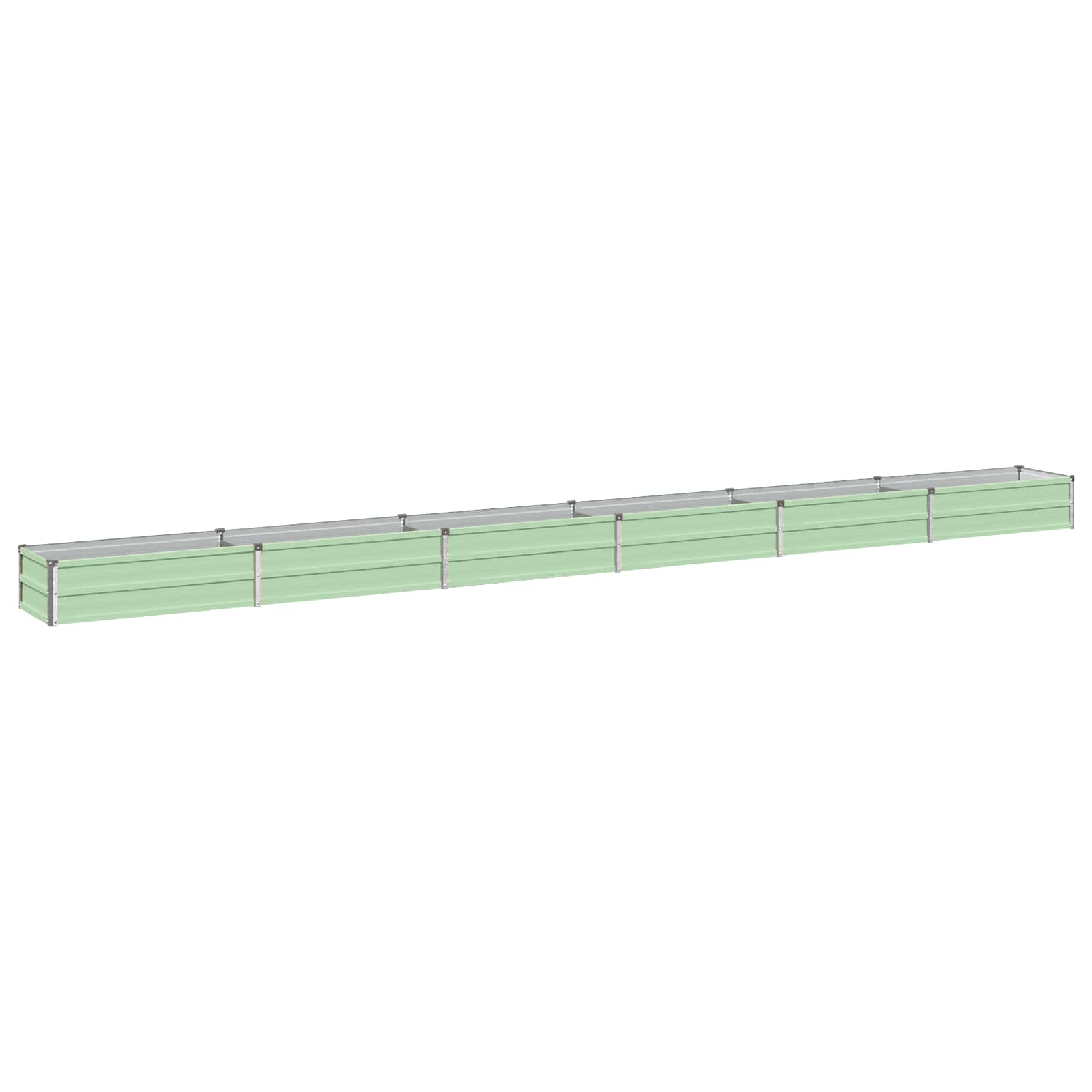 Letto rialzato da giardino Verde Pastello 480 x 40 x 24 cm
