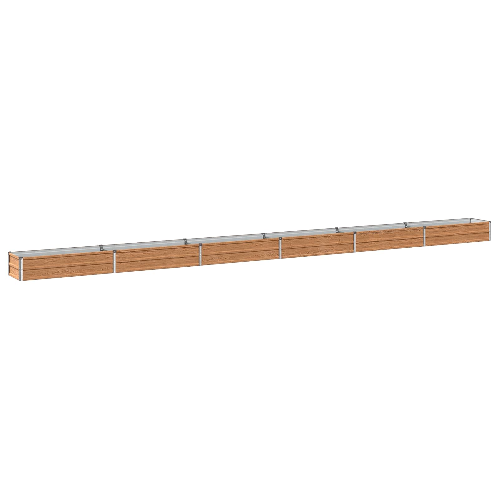 Letto rialzato da giardino Marrone legno 600 x 40 x 24 cm