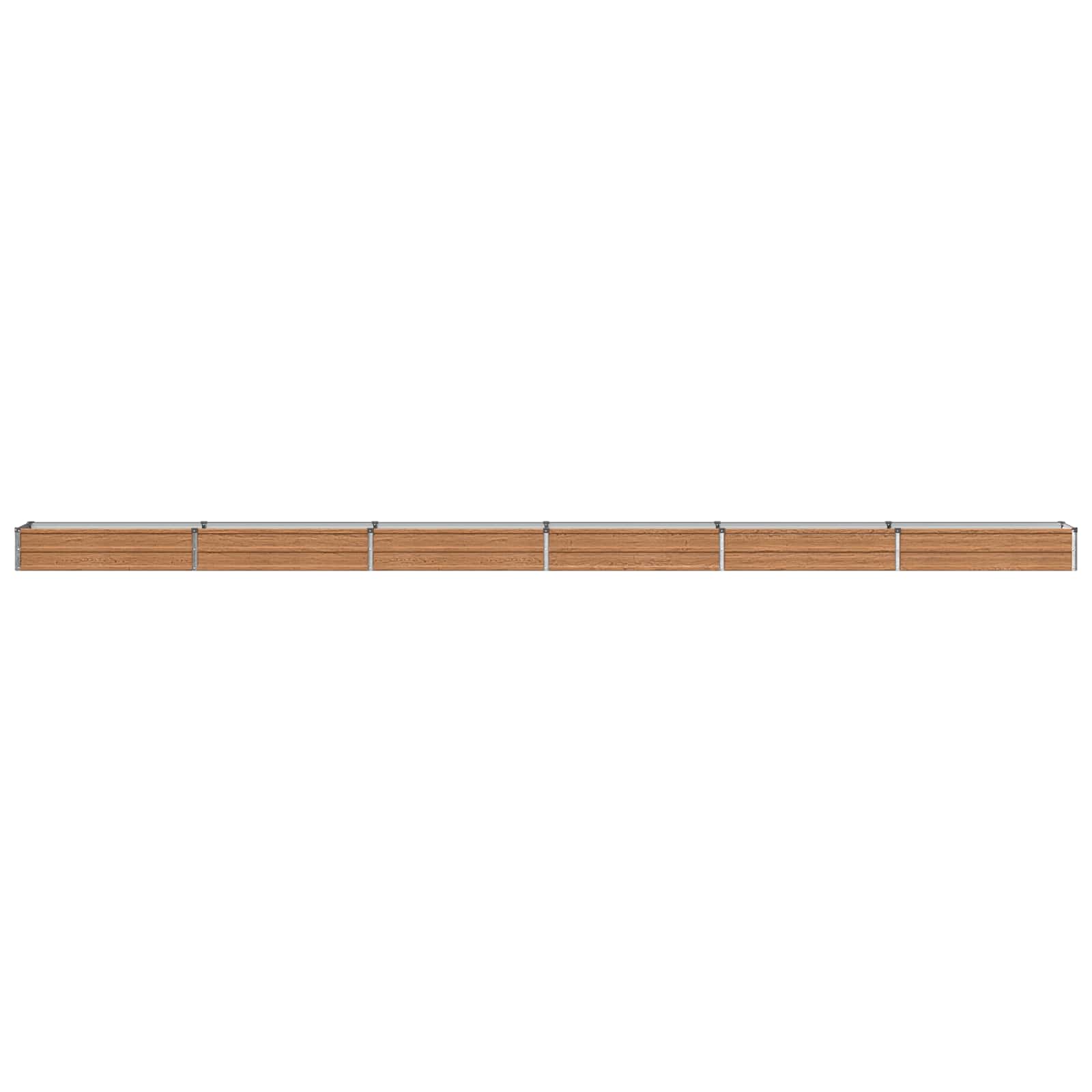 Letto rialzato da giardino Marrone legno 600 x 40 x 24 cm