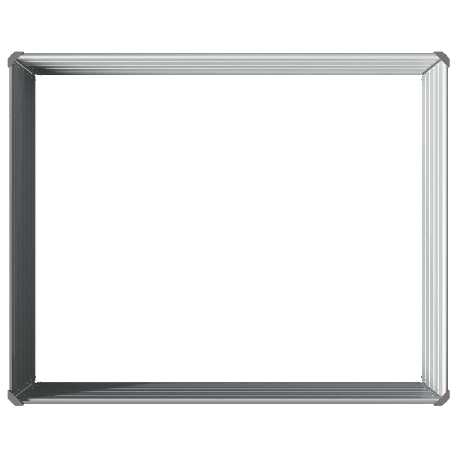 Letto rialzato da giardino Grigio 100 x 80 x 55 cm