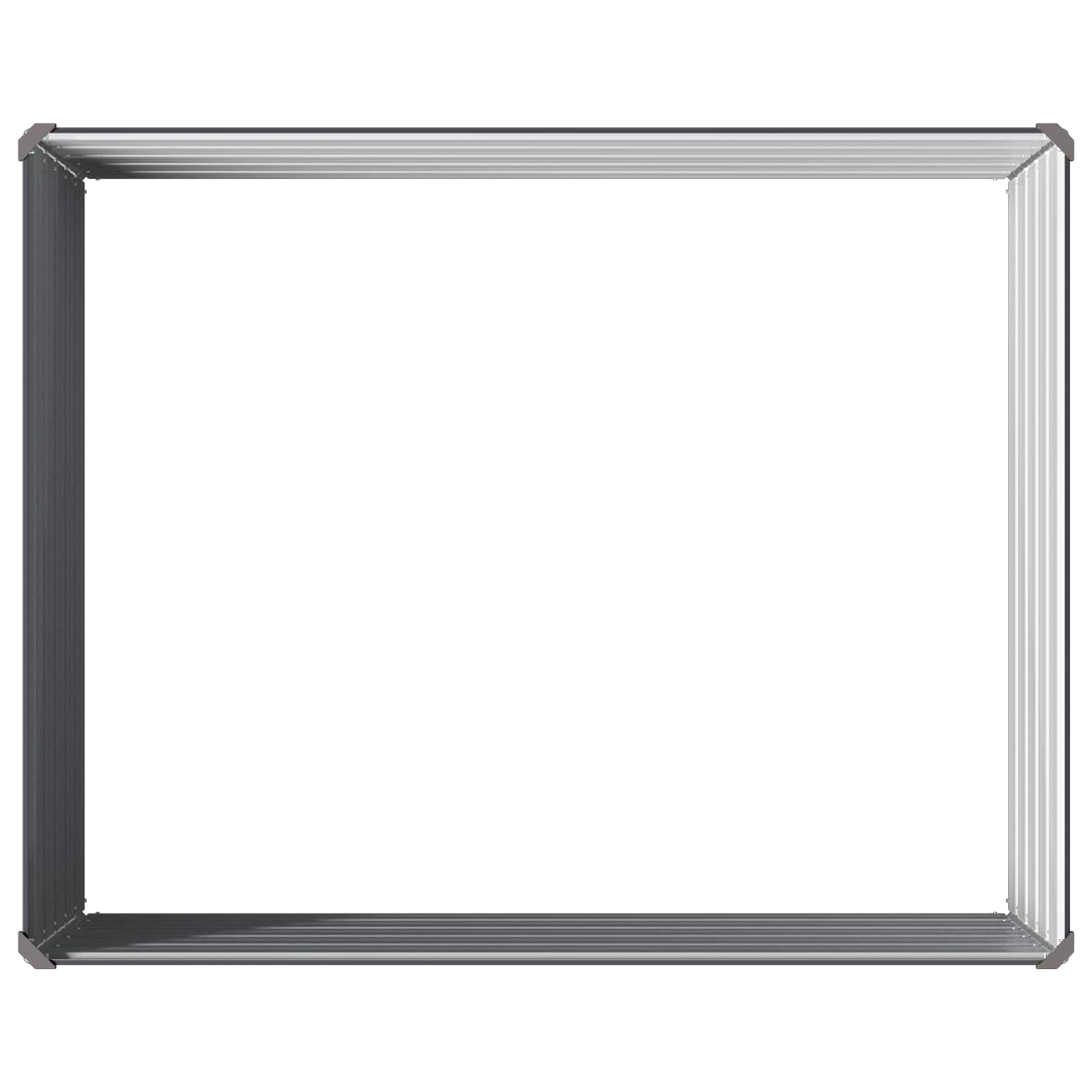 Letto rialzato da giardino Antracite 100 x 80 x 55 cm