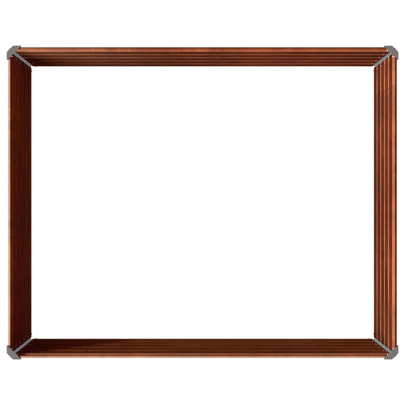 Letto rialzato da giardino Ruggine 100 x 80 x 55 cm cartone