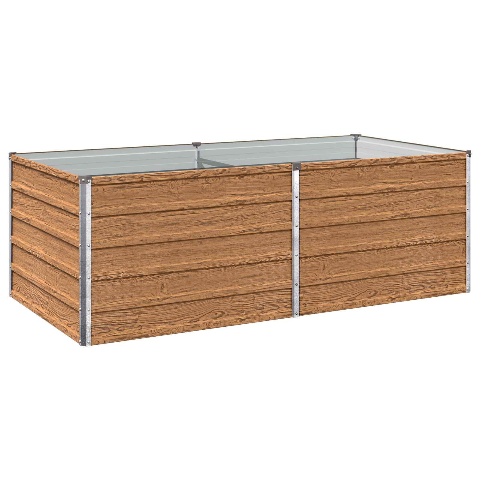 Letto rialzato da giardino Marrone legno 160 x 80 x 55 cm