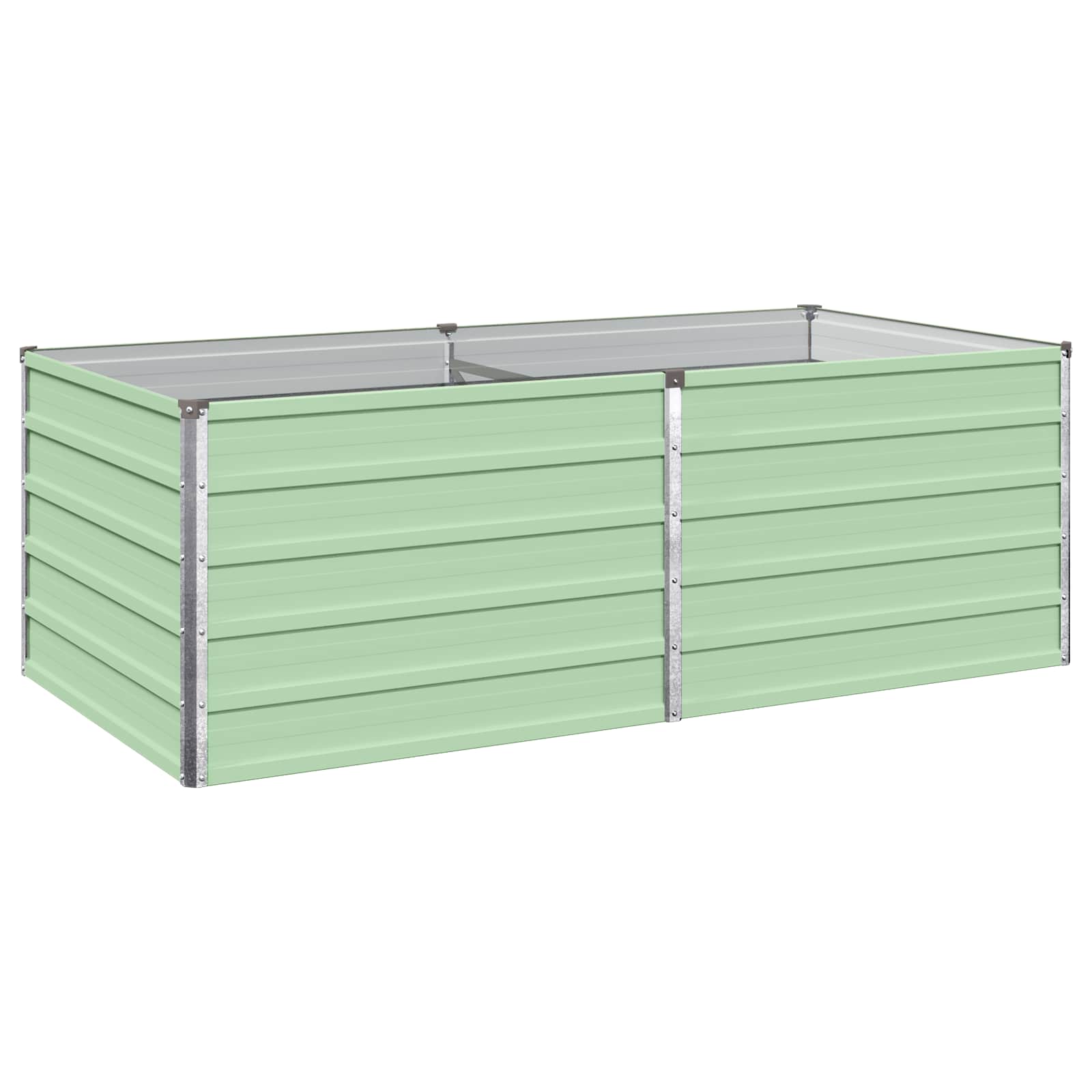 Letto rialzato da giardino Verde Pastello 160 x 80 x 55 cm