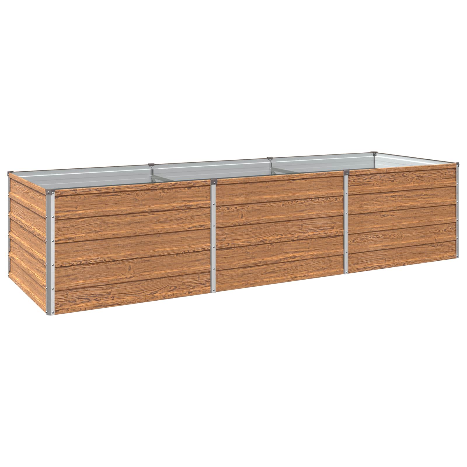Letto rialzato da giardino Marrone legno 240 x 80 x 55 cm