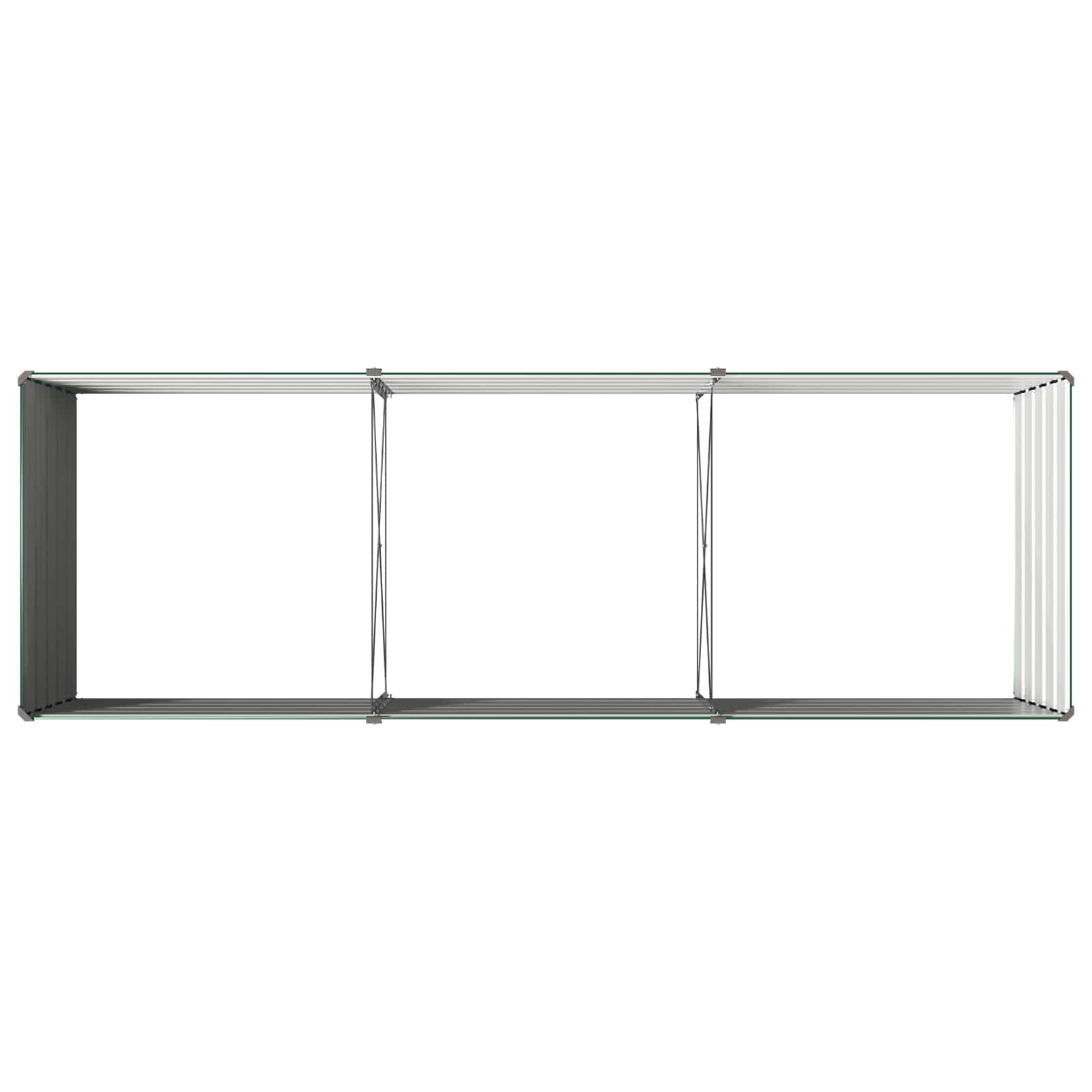 Letto rialzato da giardino Verde 240 x 80 x 55 cm