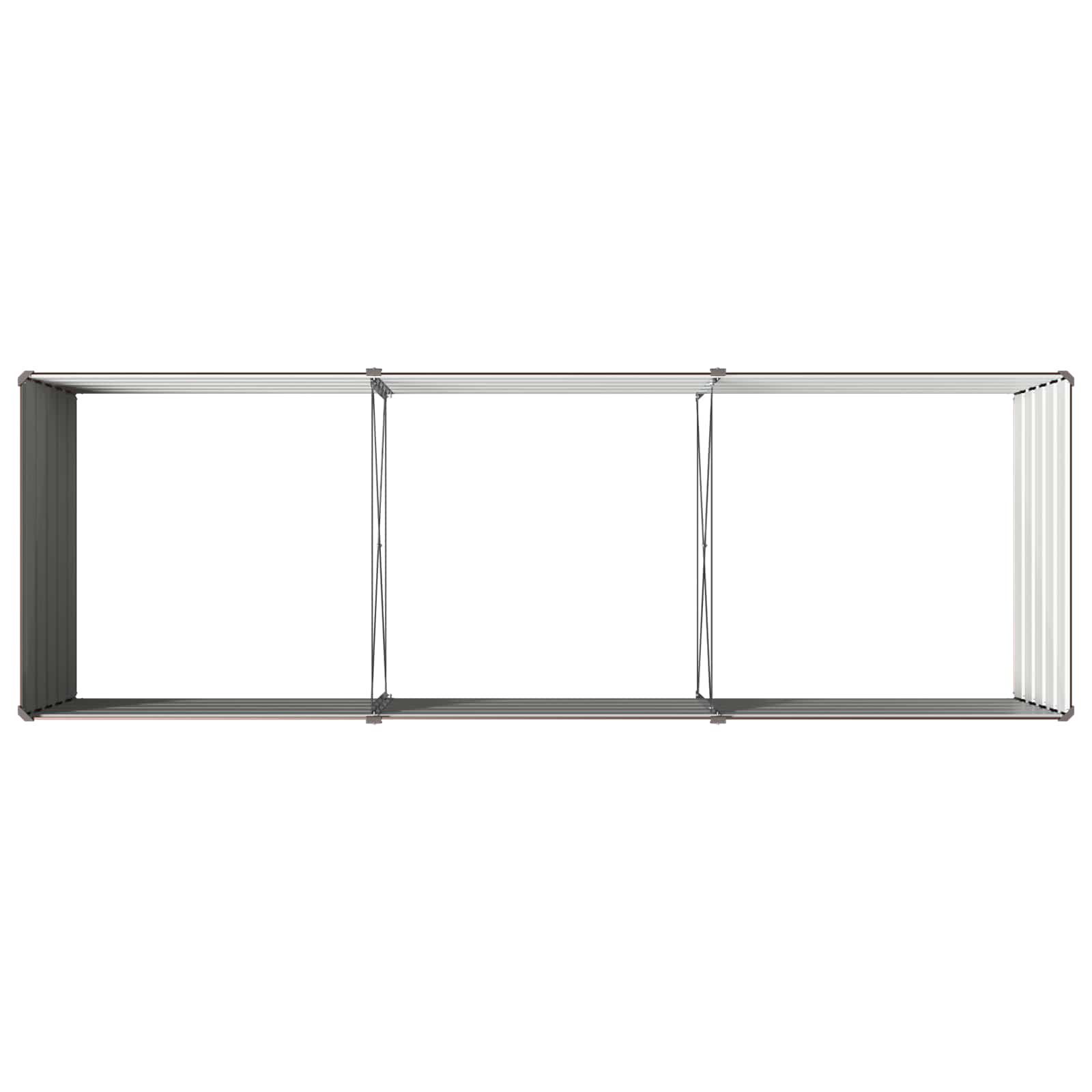 Letto rialzato da giardino Marrone 240 x 80 x 55 cm