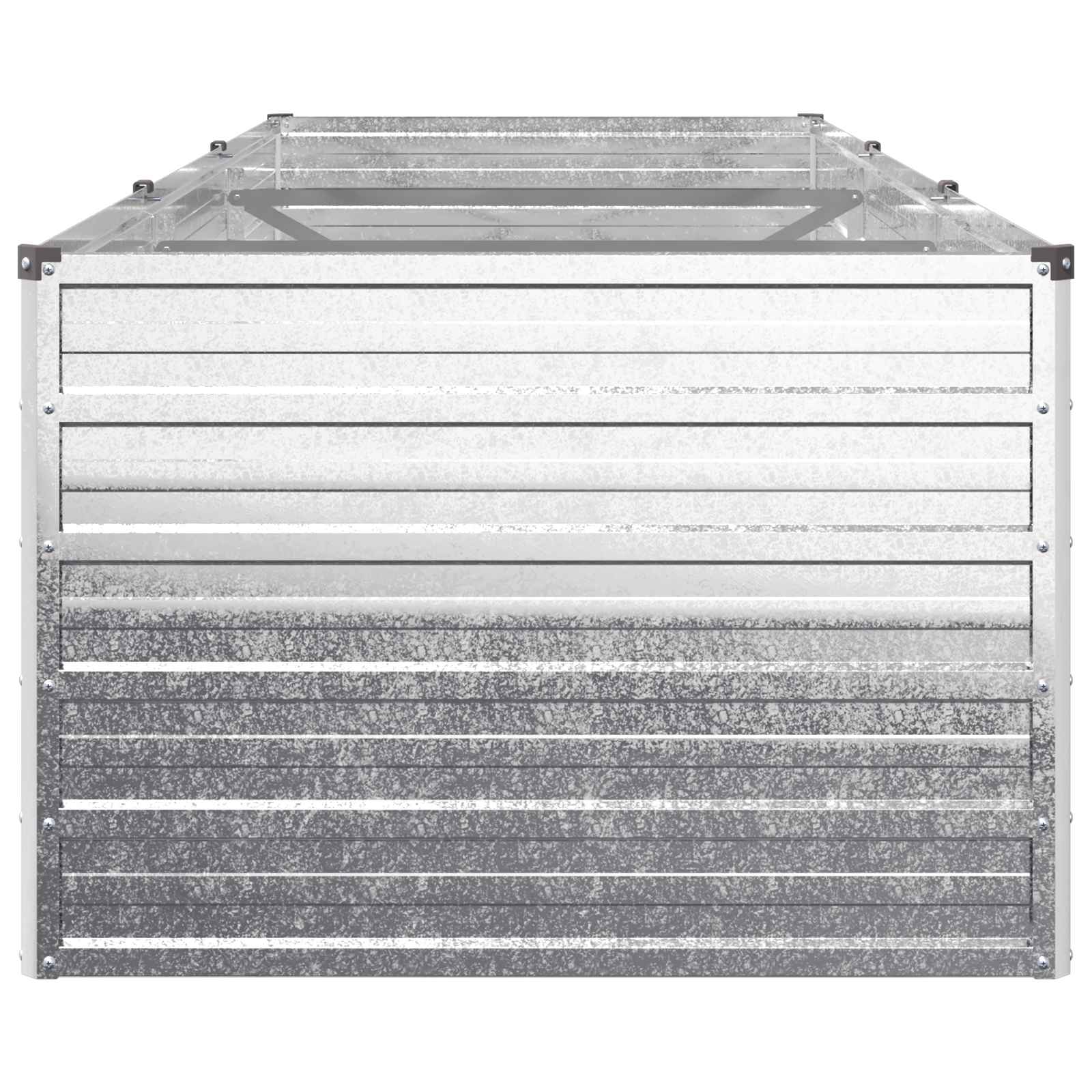 Letto rialzato da giardino Argento 240 x 80 x 55 cm