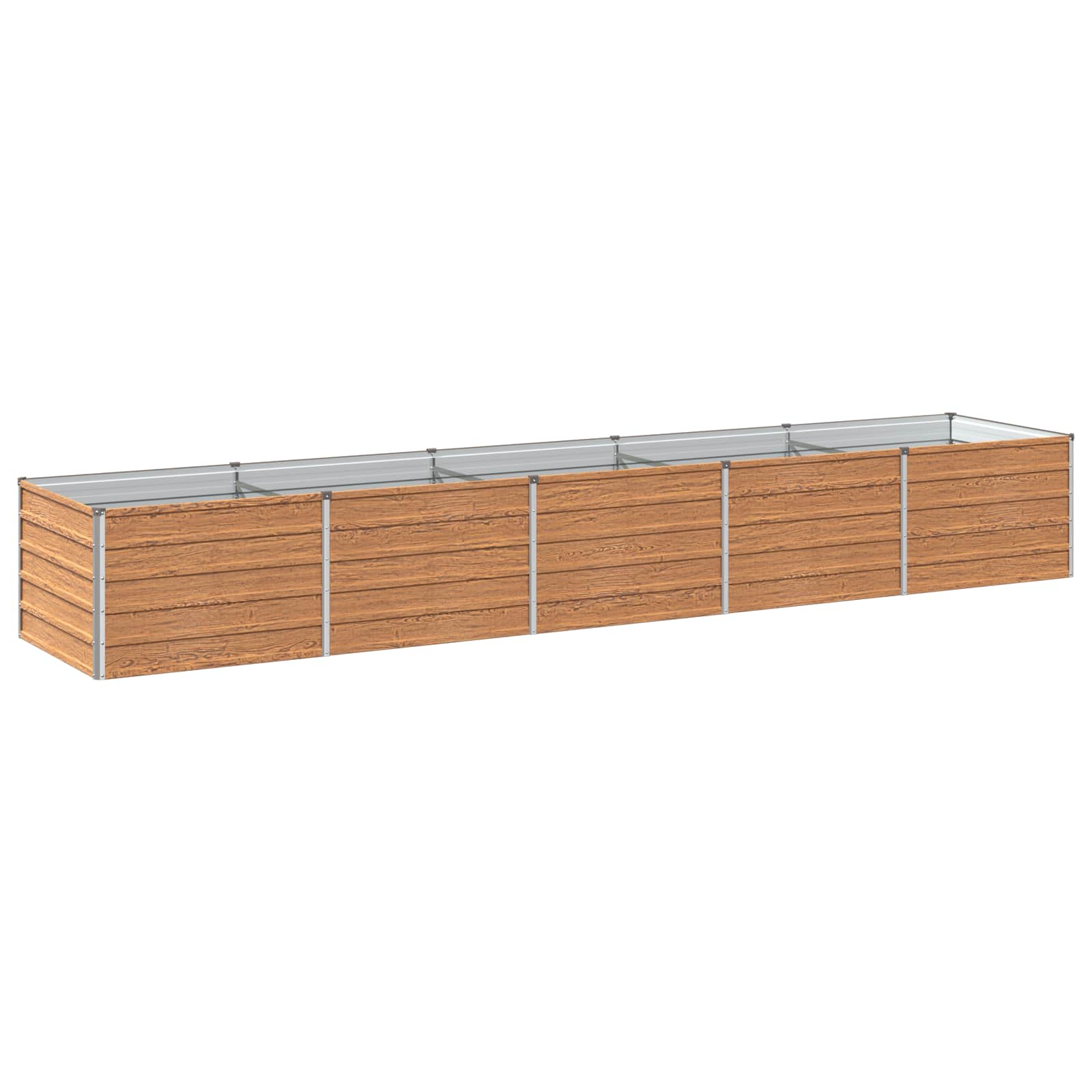 Letto rialzato da giardino Marrone legno 400 x 80 x 55 cm