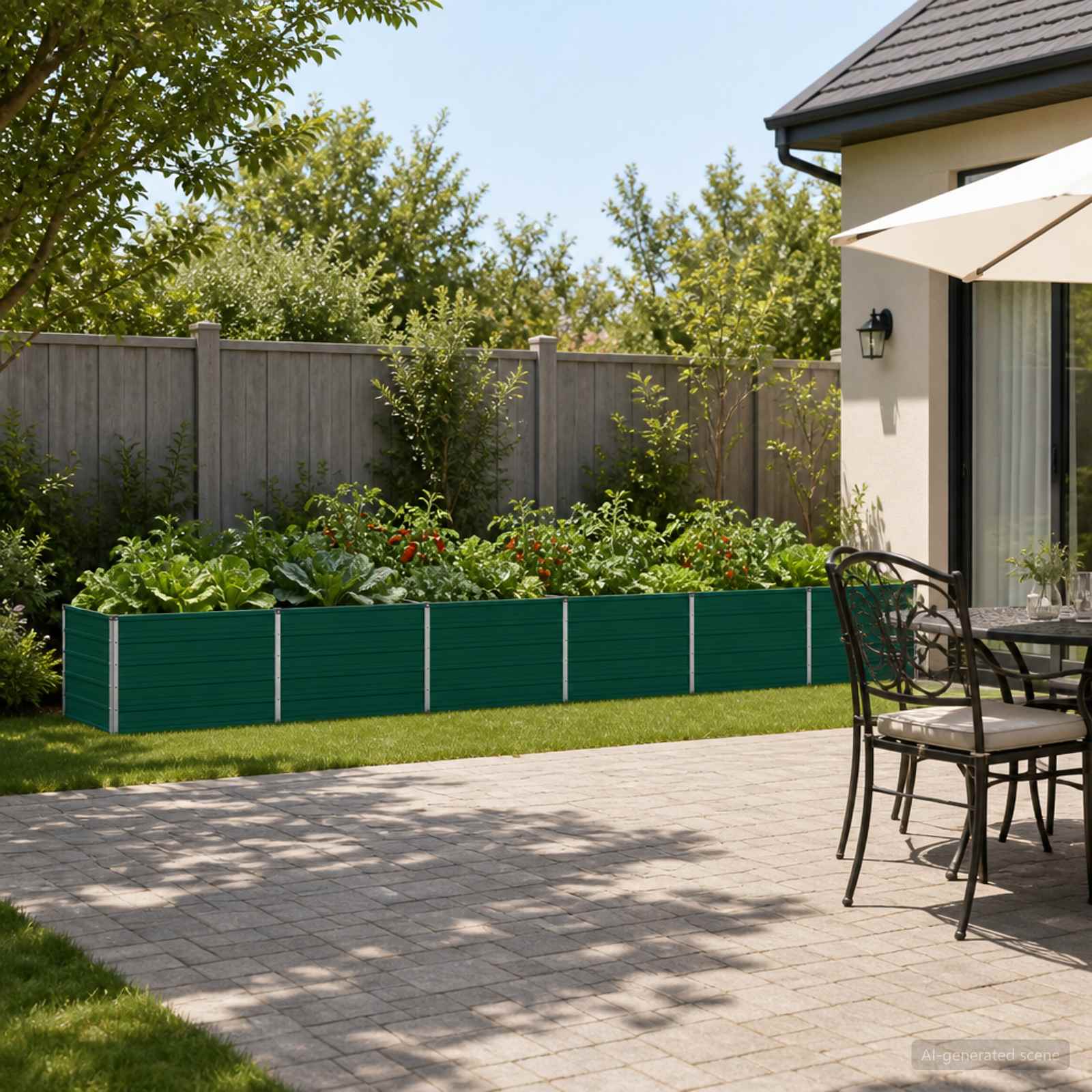 Letto rialzato da giardino Verde 480 x 80 x 55 cm