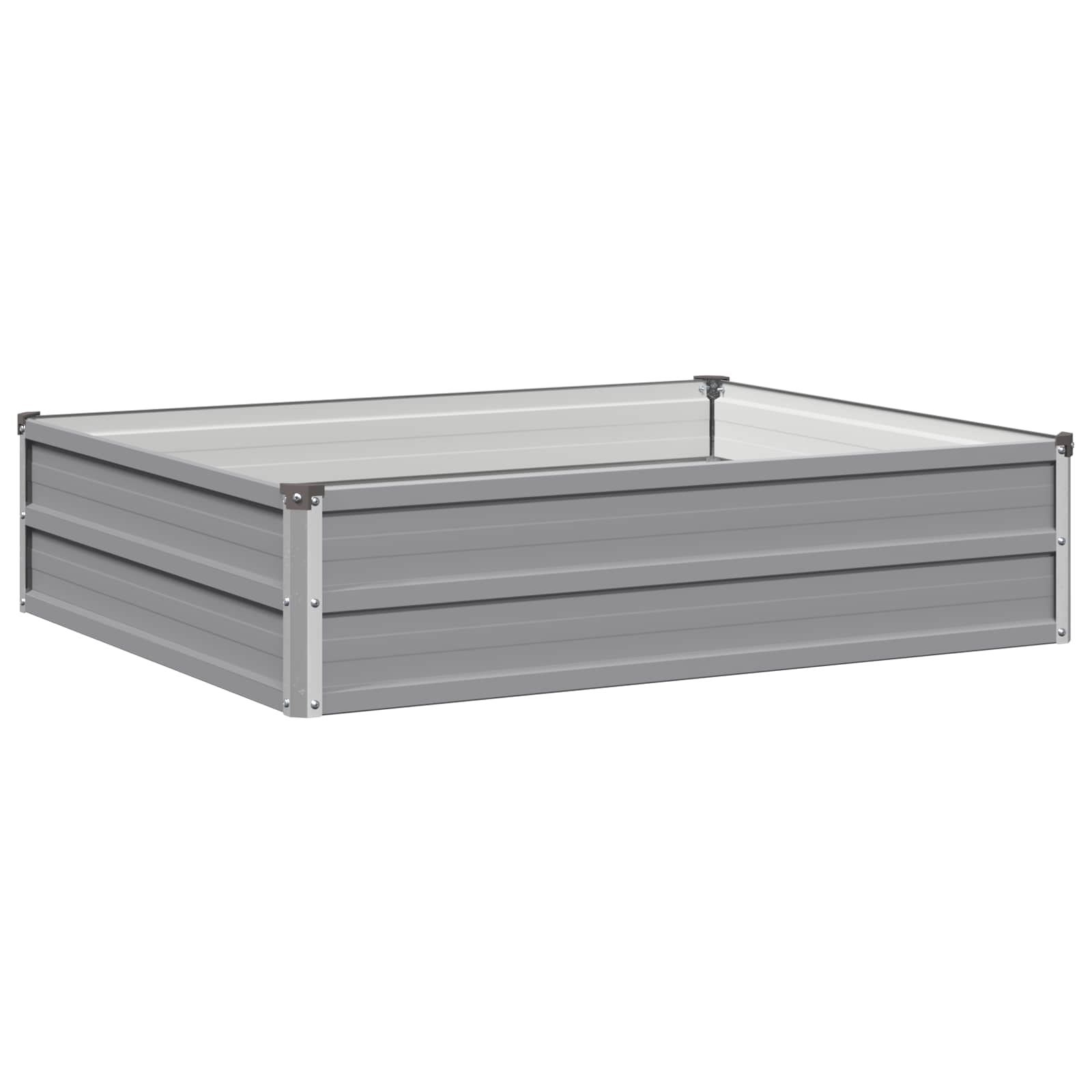 Letto rialzato da giardino Grigio 100 x 80 x 24 cm