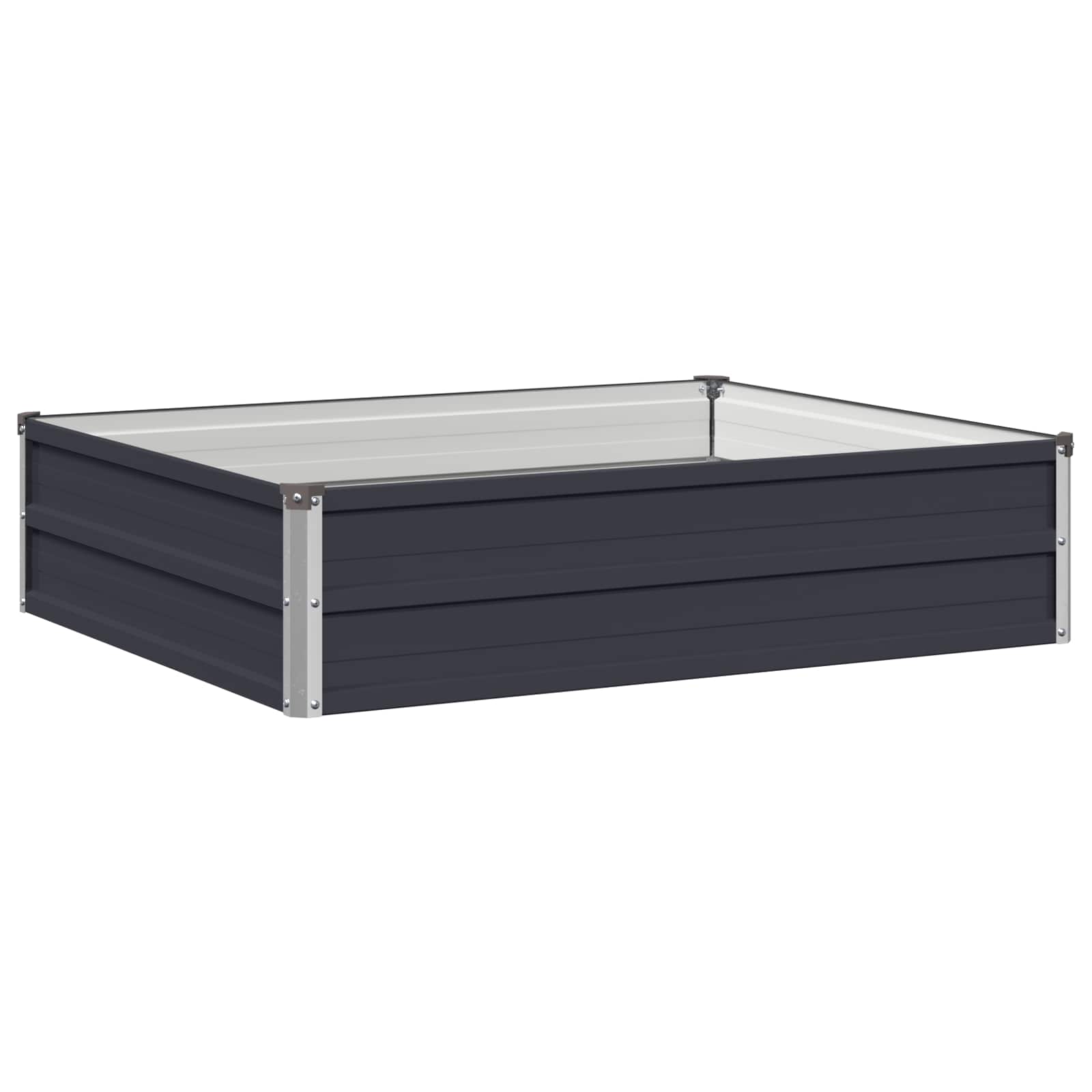 Letto rialzato da giardino Antracite 100 x 80 x 24 cm