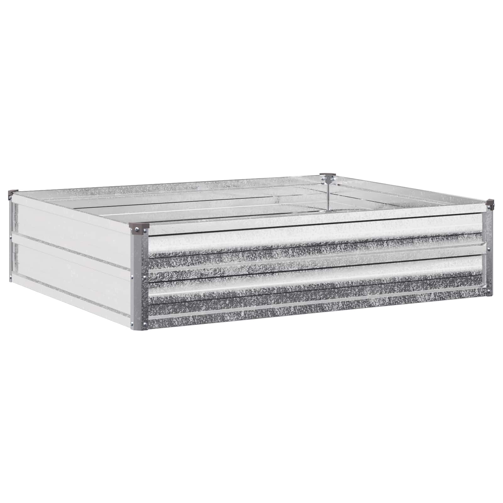Letto rialzato da giardino Argento 100 x 80 x 24 cm