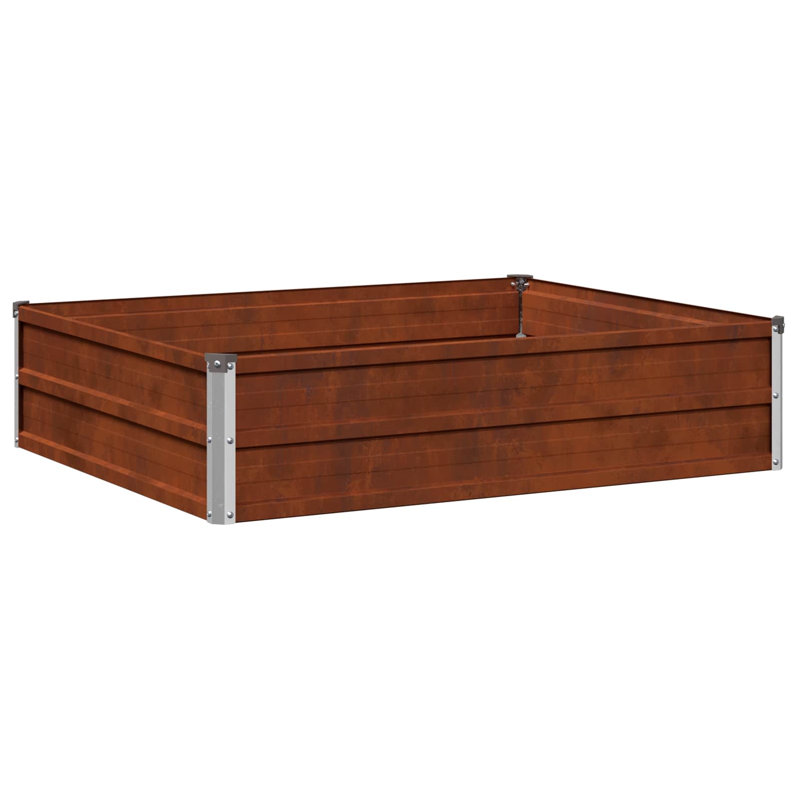 Letto rialzato da giardino Ruggine 100 x 80 x 24 cm cartone