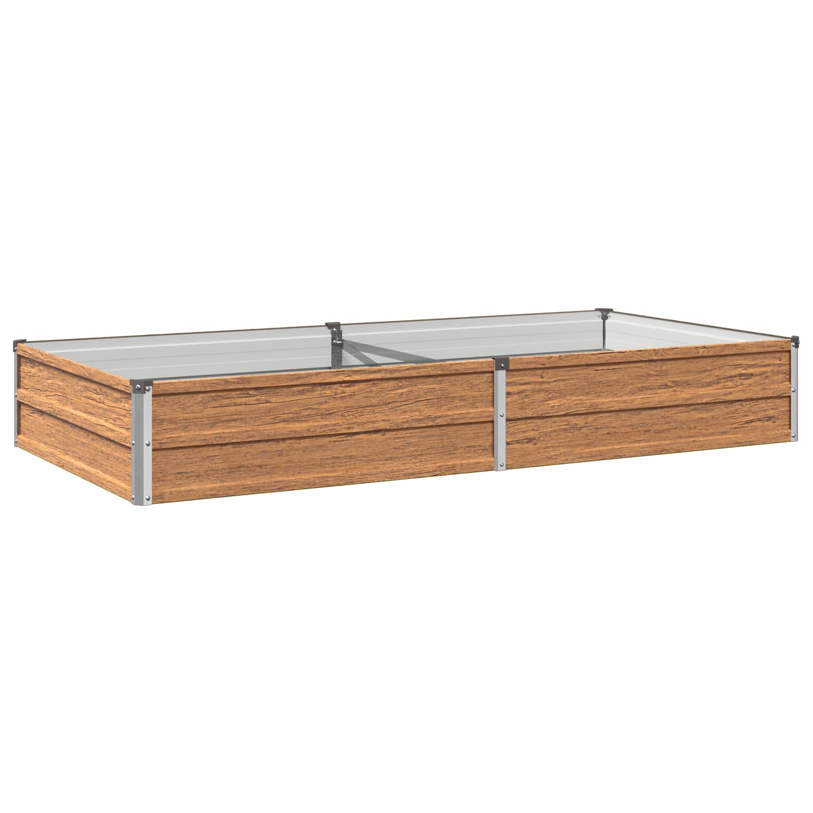Letto rialzato da giardino Marrone legno 160 x 80 x 24 cm