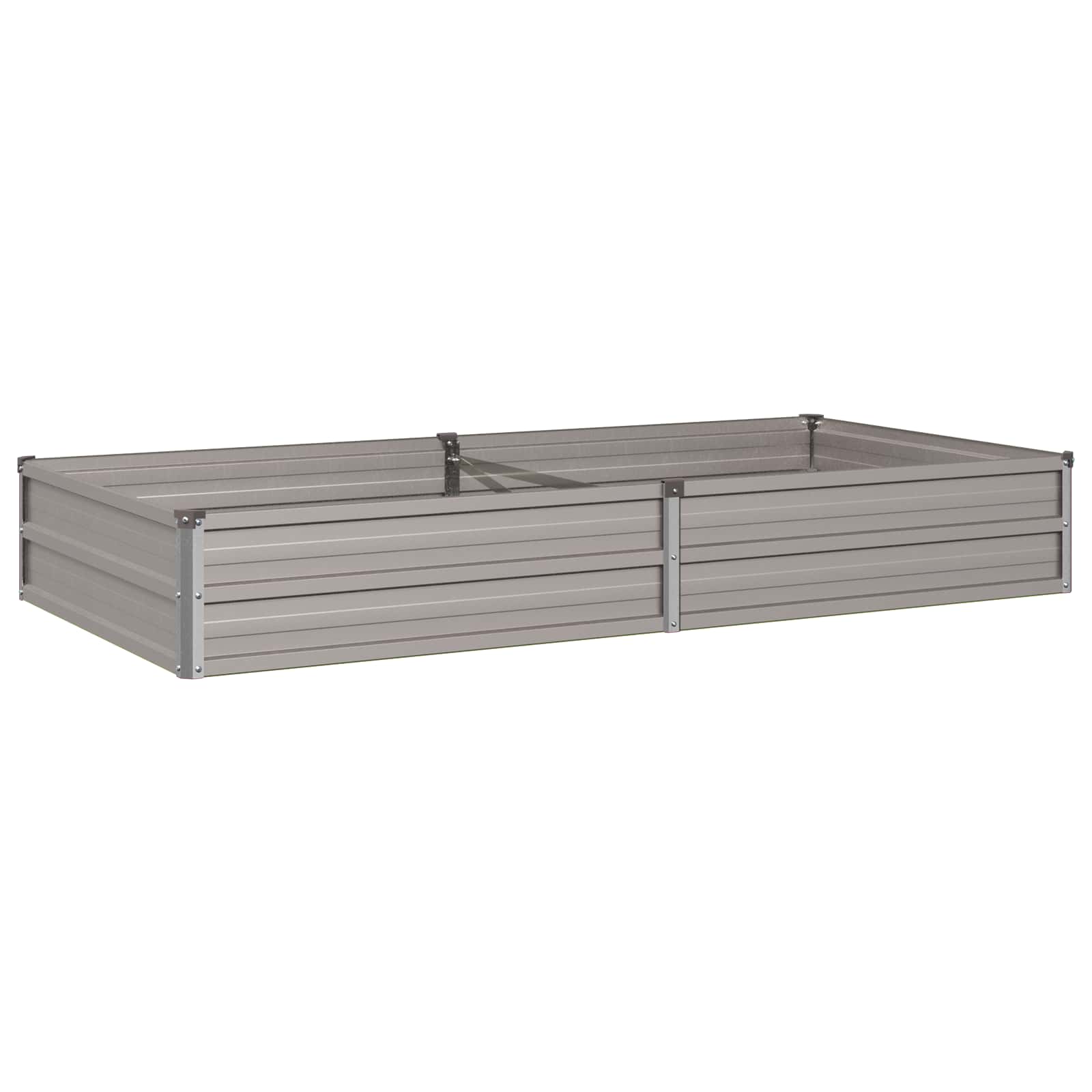 Letto rialzato da giardino Ruggine 160 x 80 x 24 cm cartone