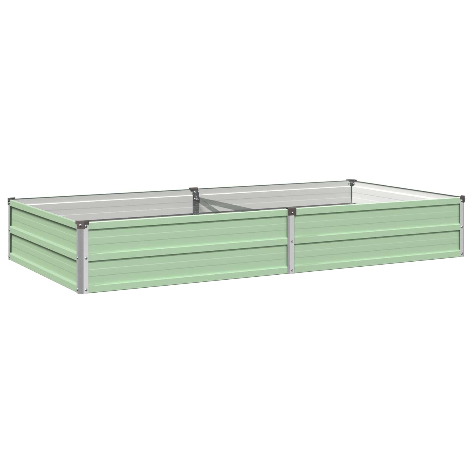 Letto rialzato da giardino Verde Pastello 160 x 80 x 24 cm