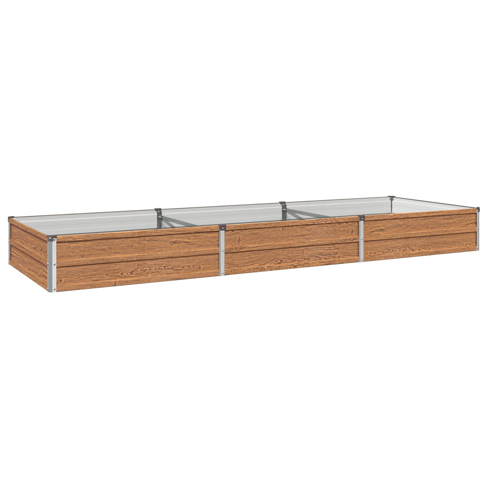 Letto rialzato da giardino Marrone legno 240 x 80 x 24 cm