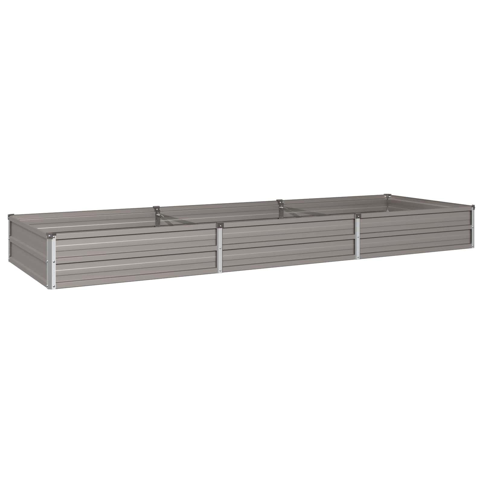 Letto rialzato da giardino Ruggine 240 x 80 x 24 cm cartone