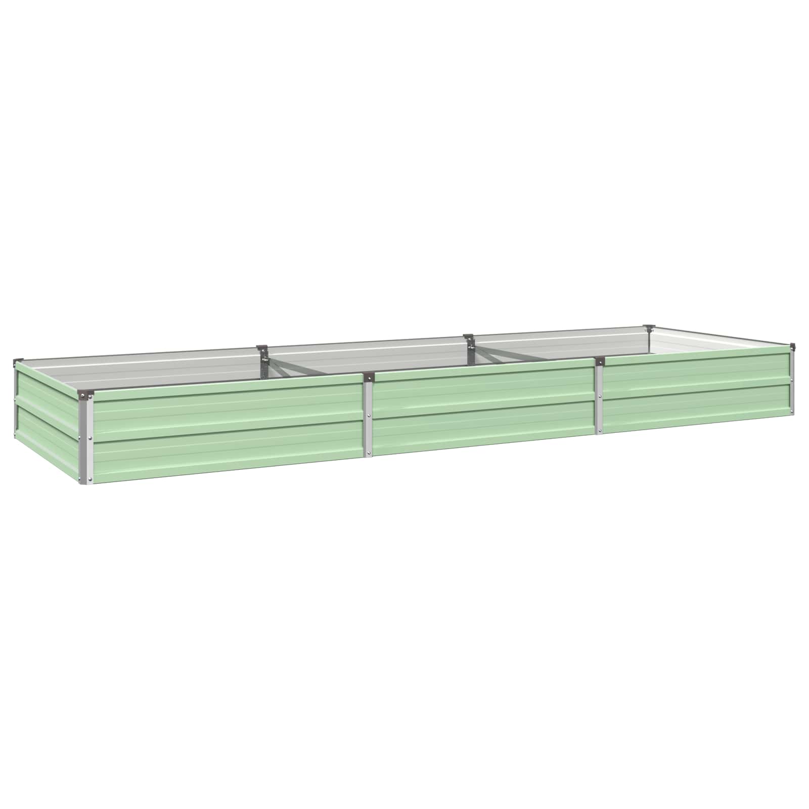 Letto rialzato da giardino Verde Pastello 240 x 80 x 24 cm