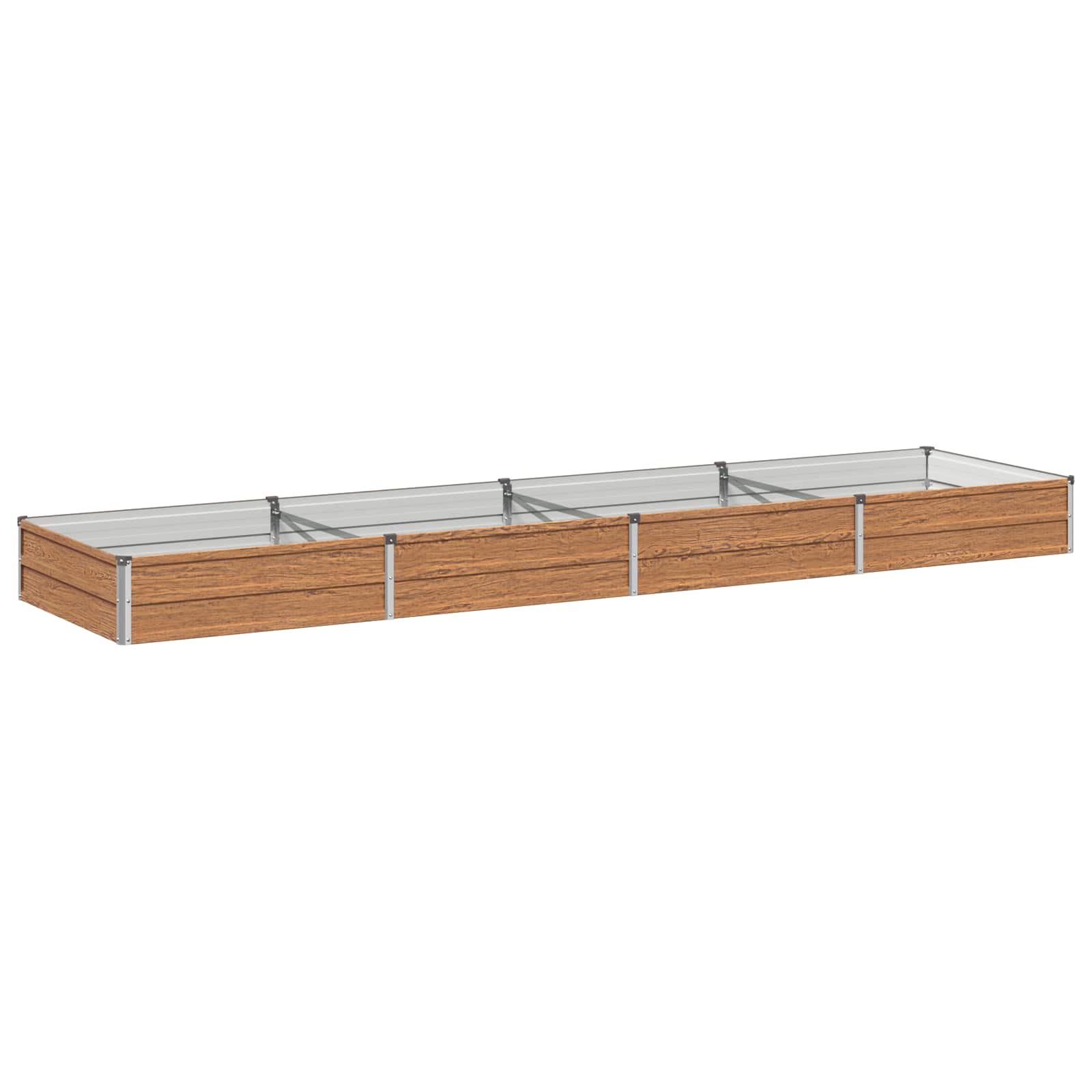 Letto rialzato da giardino Marrone legno 320 x 80 x 24 cm