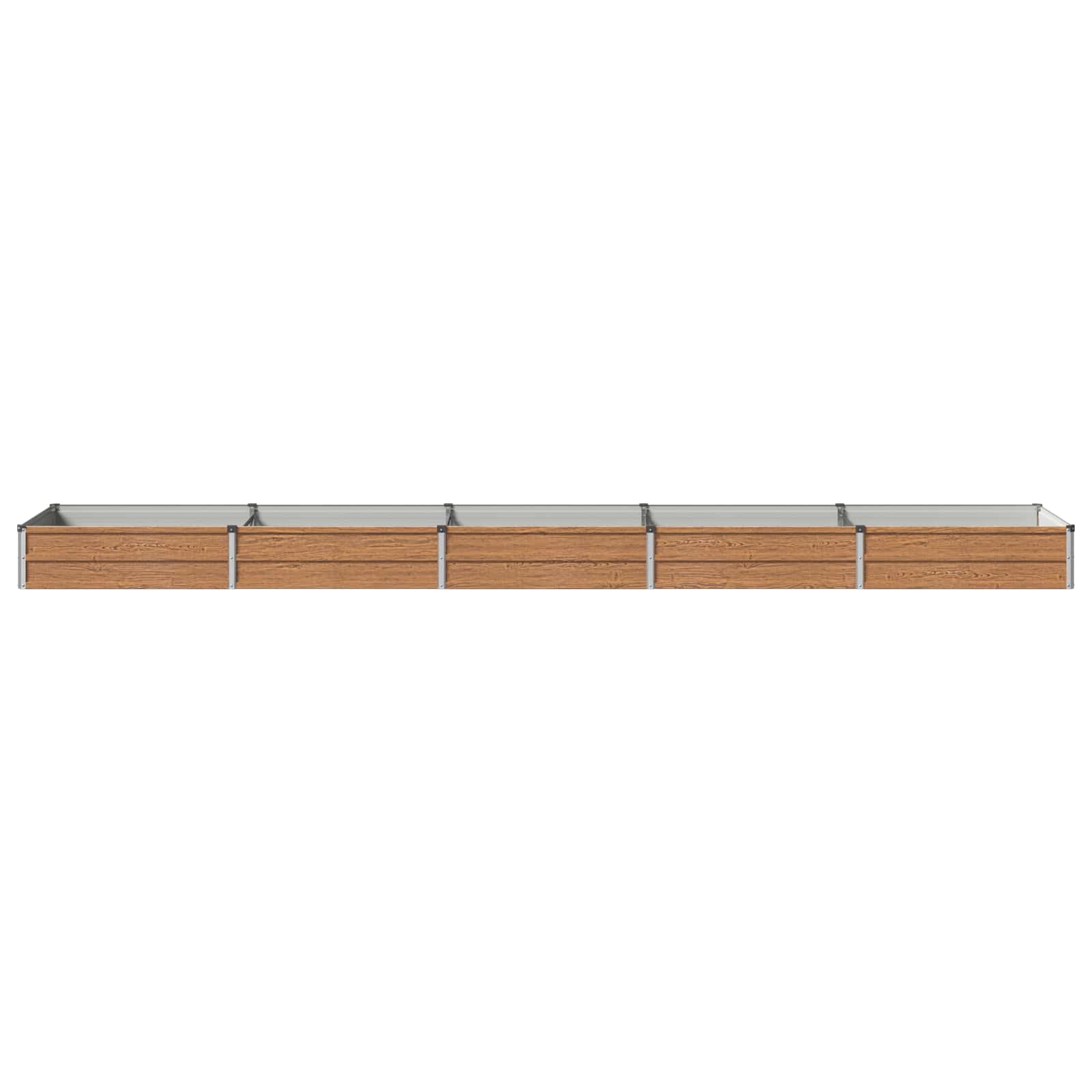Letto rialzato da giardino Marrone legno 400 x 80 x 24 cm