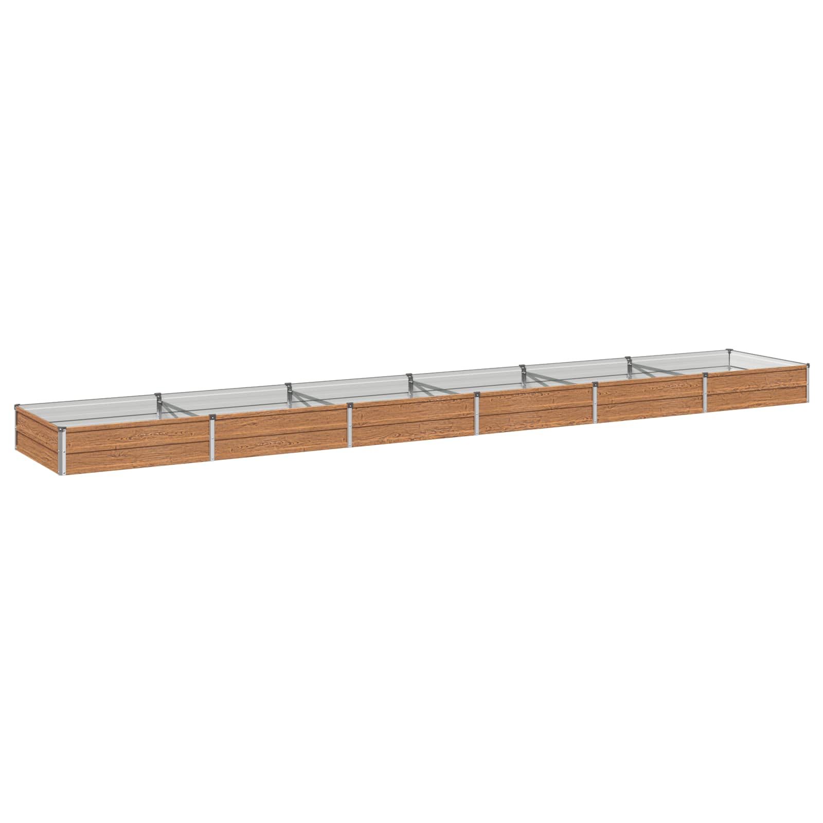 Letto rialzato da giardino Marrone legno 480 x 80 x 24 cm