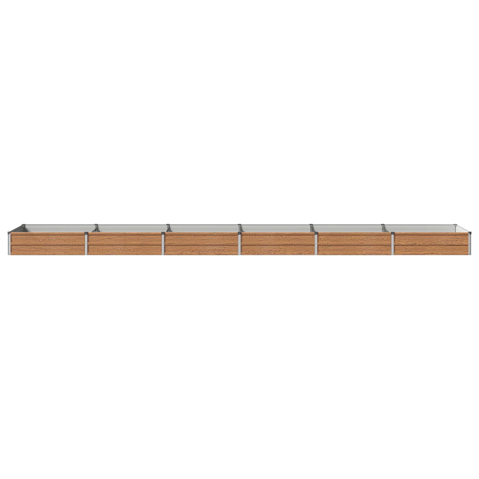 Letto rialzato da giardino Marrone legno 480 x 80 x 24 cm