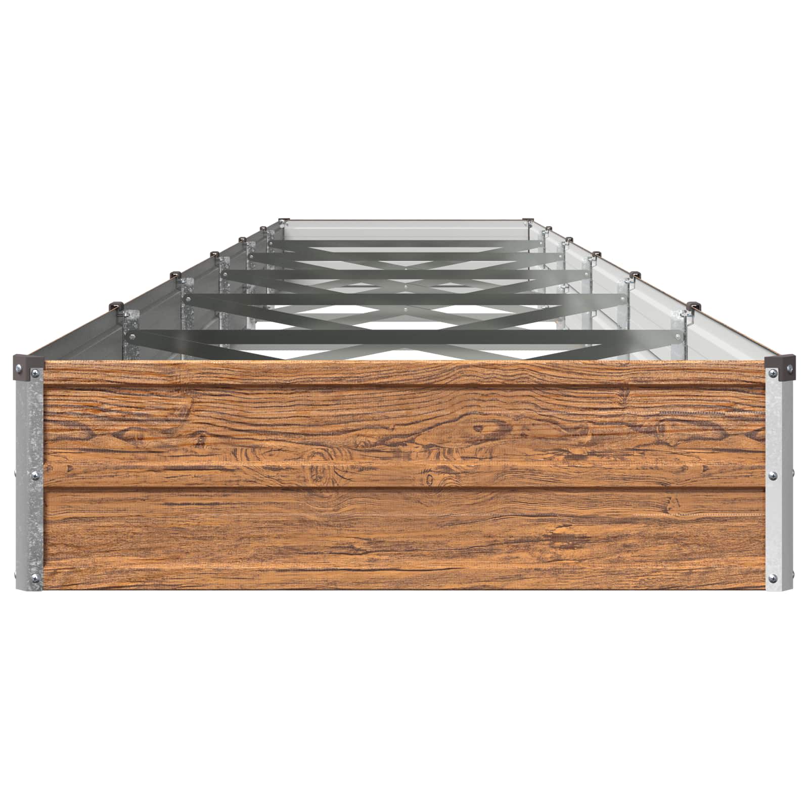 Letto rialzato da giardino Marrone legno 480 x 80 x 24 cm