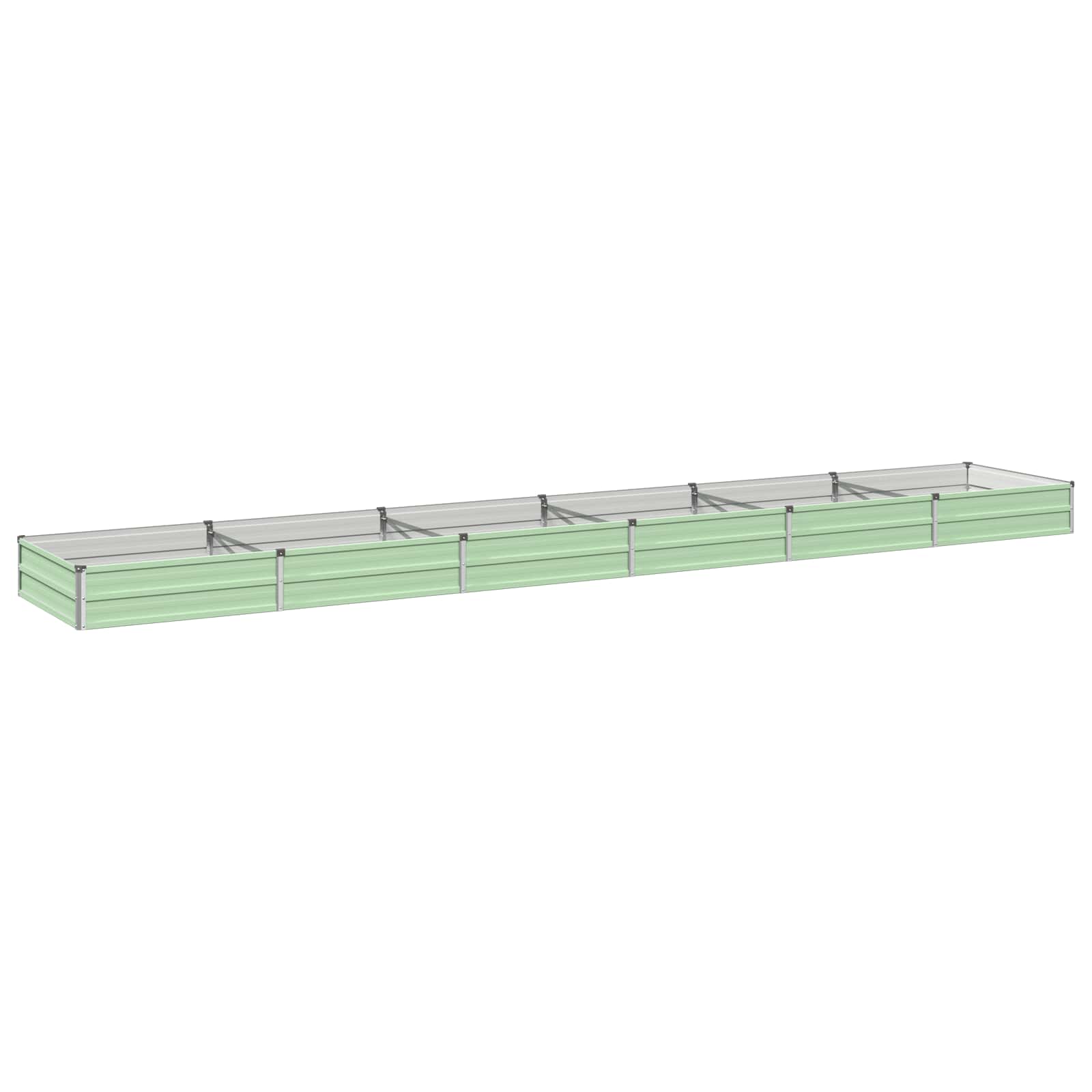 Letto rialzato da giardino Verde Pastello 480 x 80 x 24 cm
