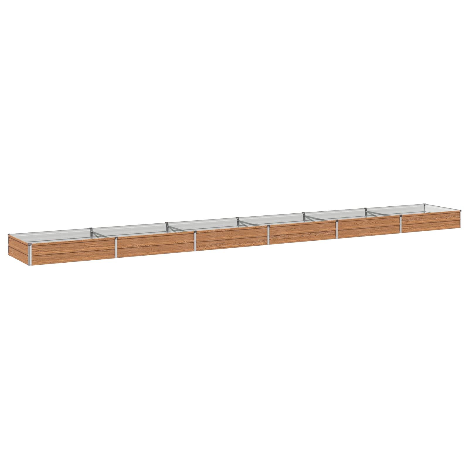 Letto rialzato da giardino Marrone legno 600 x 80 x 24 cm