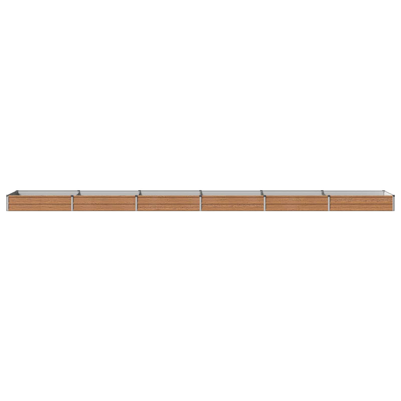 Letto rialzato da giardino Marrone legno 600 x 80 x 24 cm