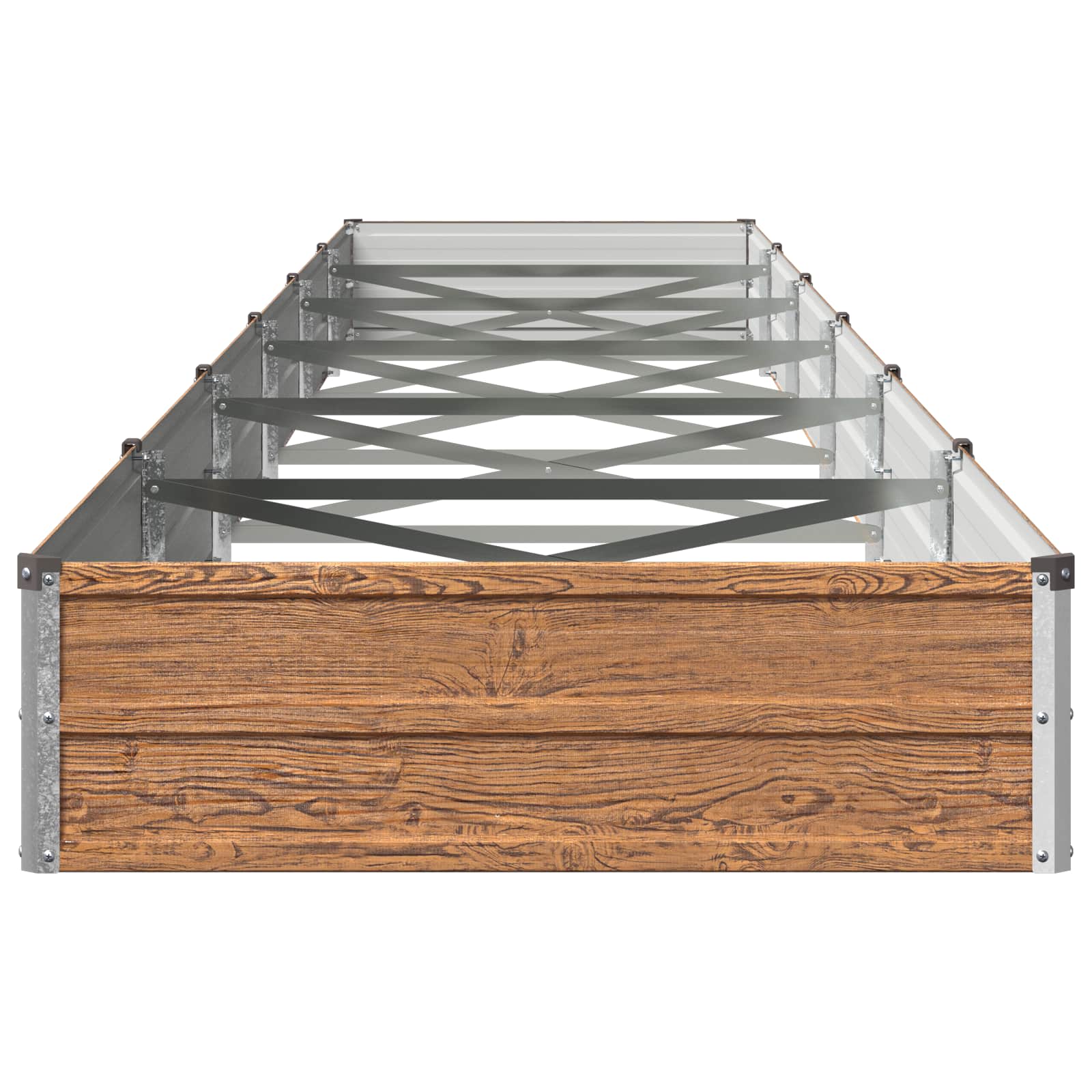 Letto rialzato da giardino Marrone legno 600 x 80 x 24 cm