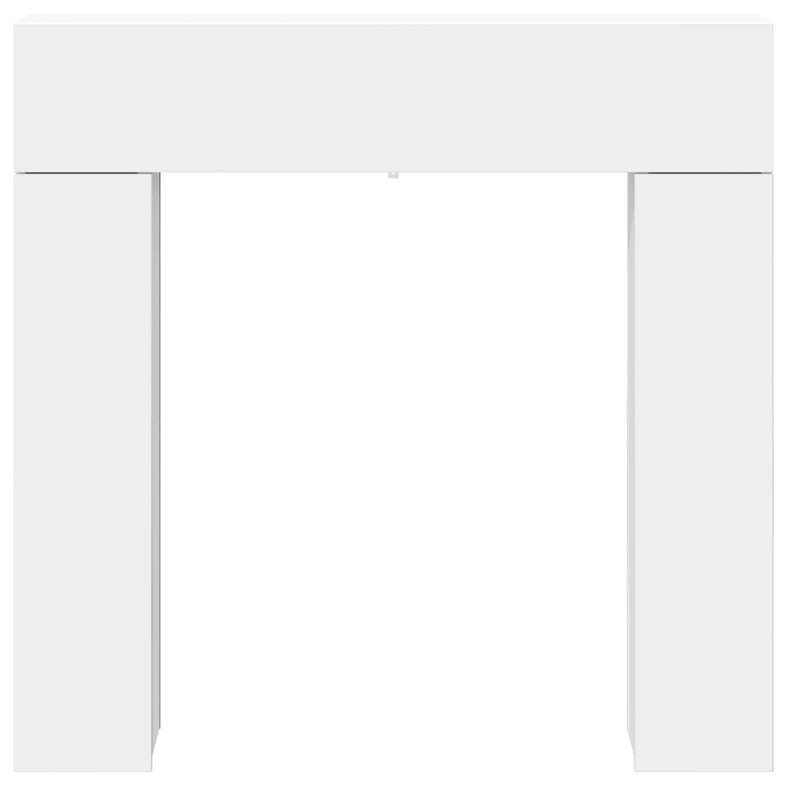 Cornice per camino Bianco 102 x 18 x 100,5 cm