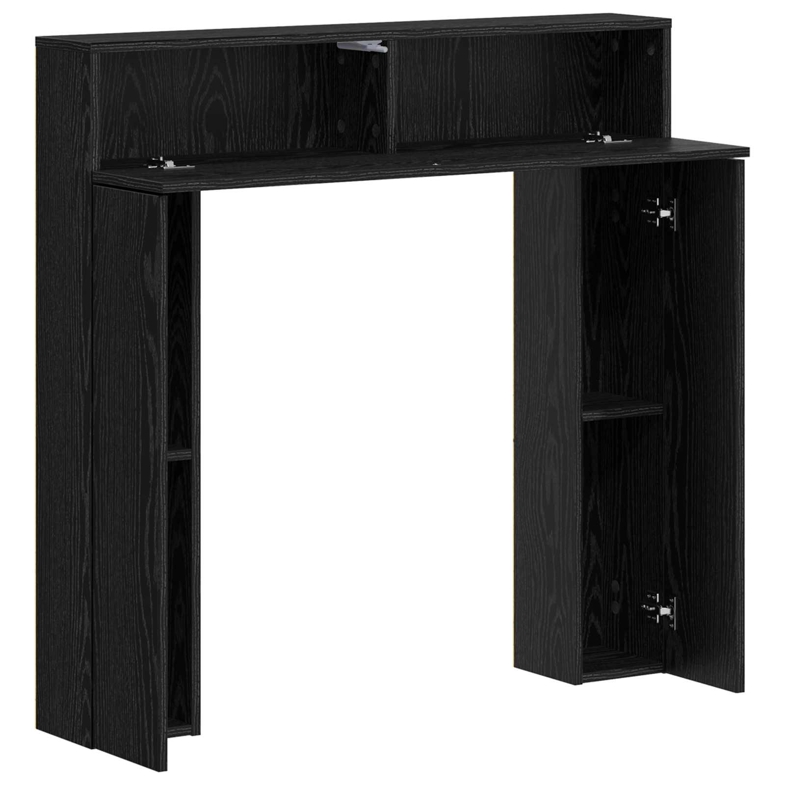 Cornice per camino Rovere Nero 102 x 18 x 100,5 cm