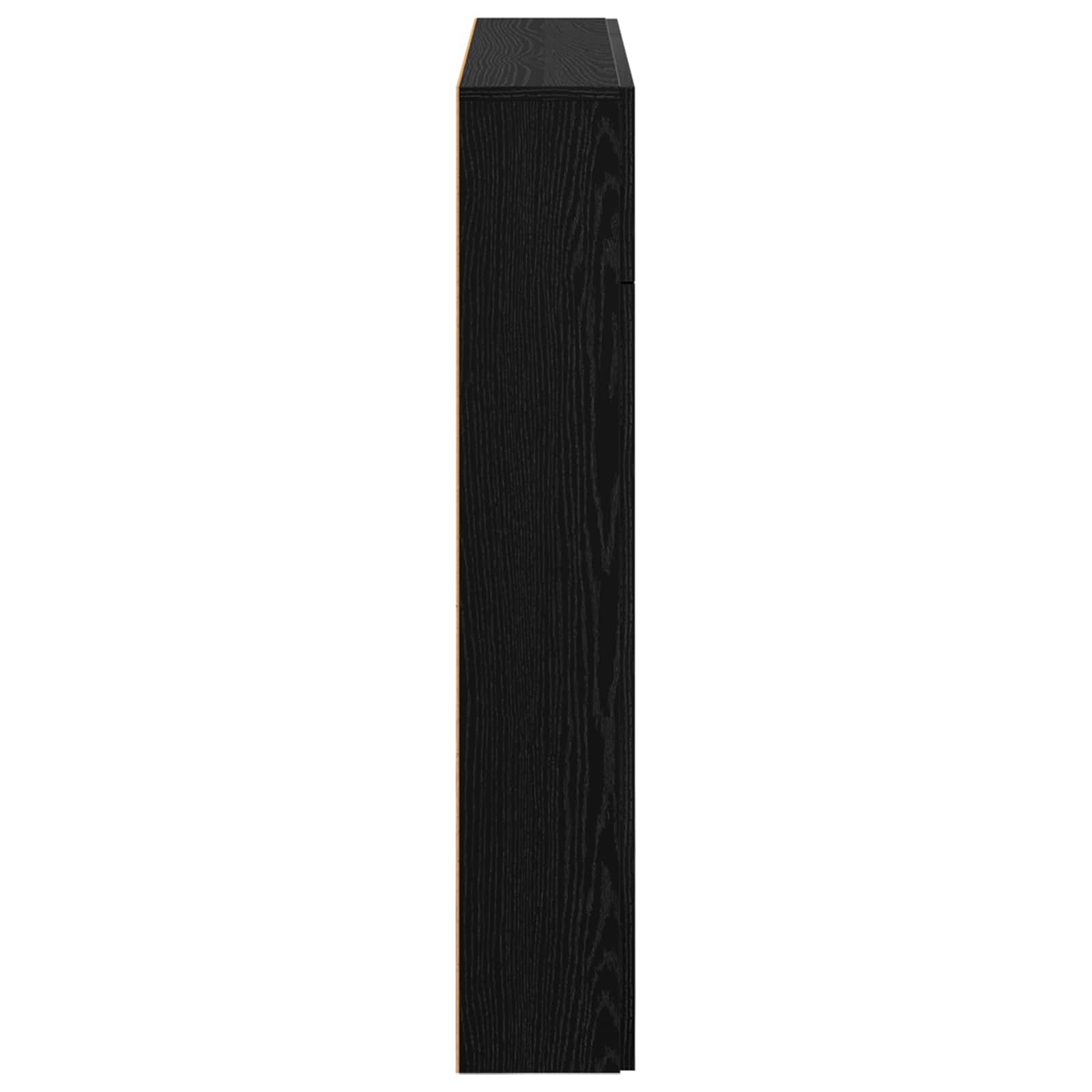 Cornice per camino Rovere Nero 102 x 18 x 100,5 cm