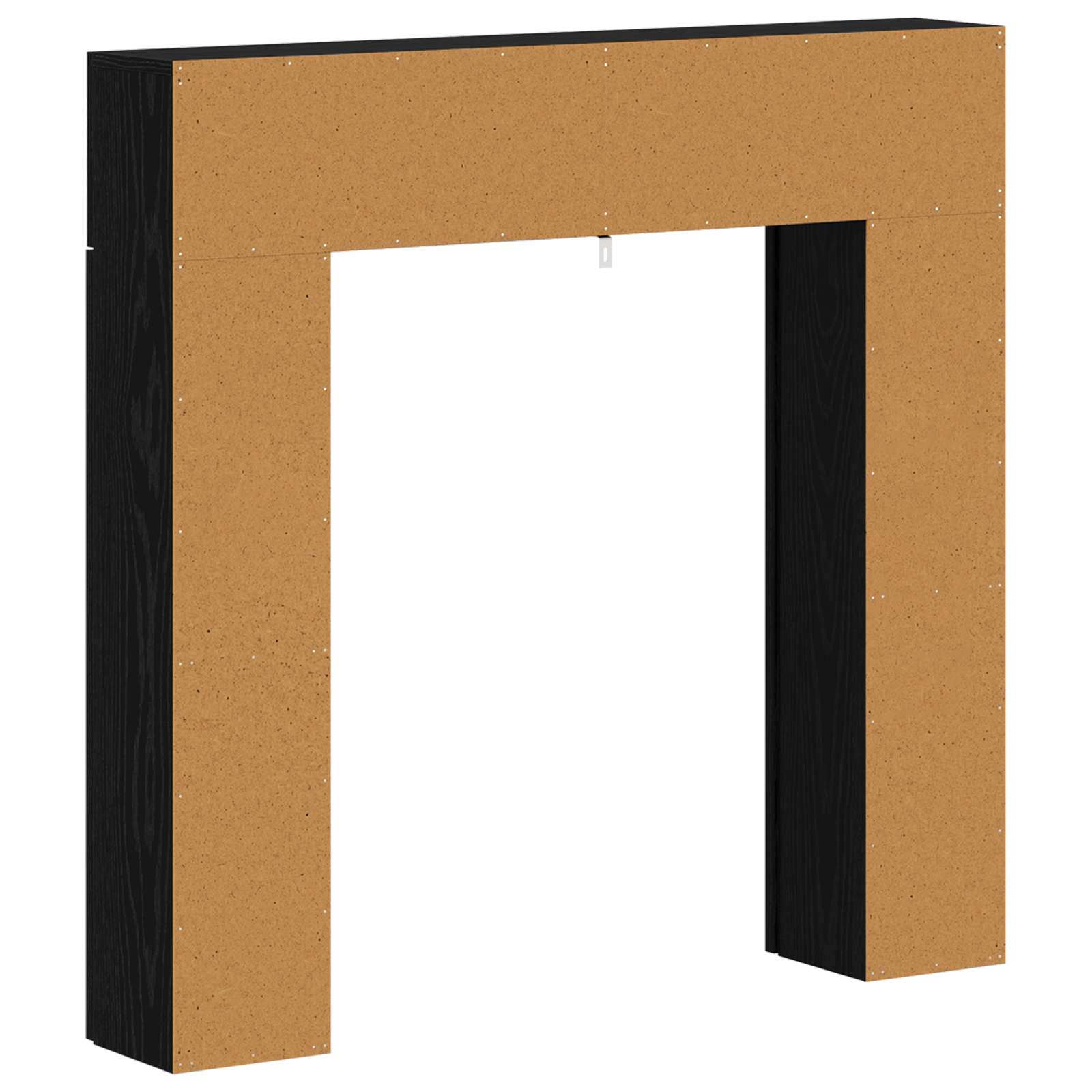 Cornice per camino Rovere Nero 102 x 18 x 100,5 cm
