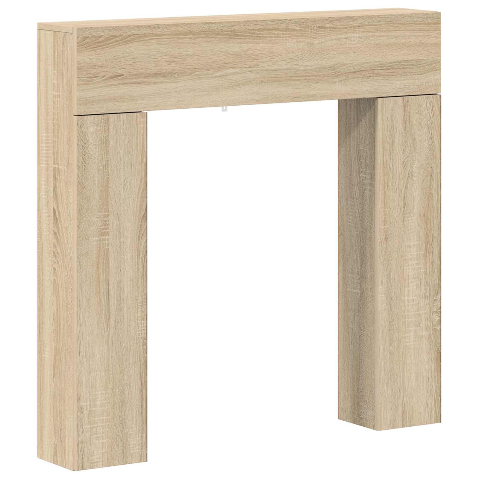 Cornice per camino Rovere Sonoma 102 x 18 x 100,5 cm