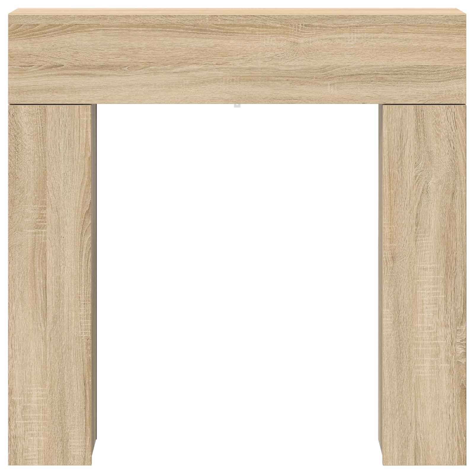Cornice per camino Rovere Sonoma 102 x 18 x 100,5 cm
