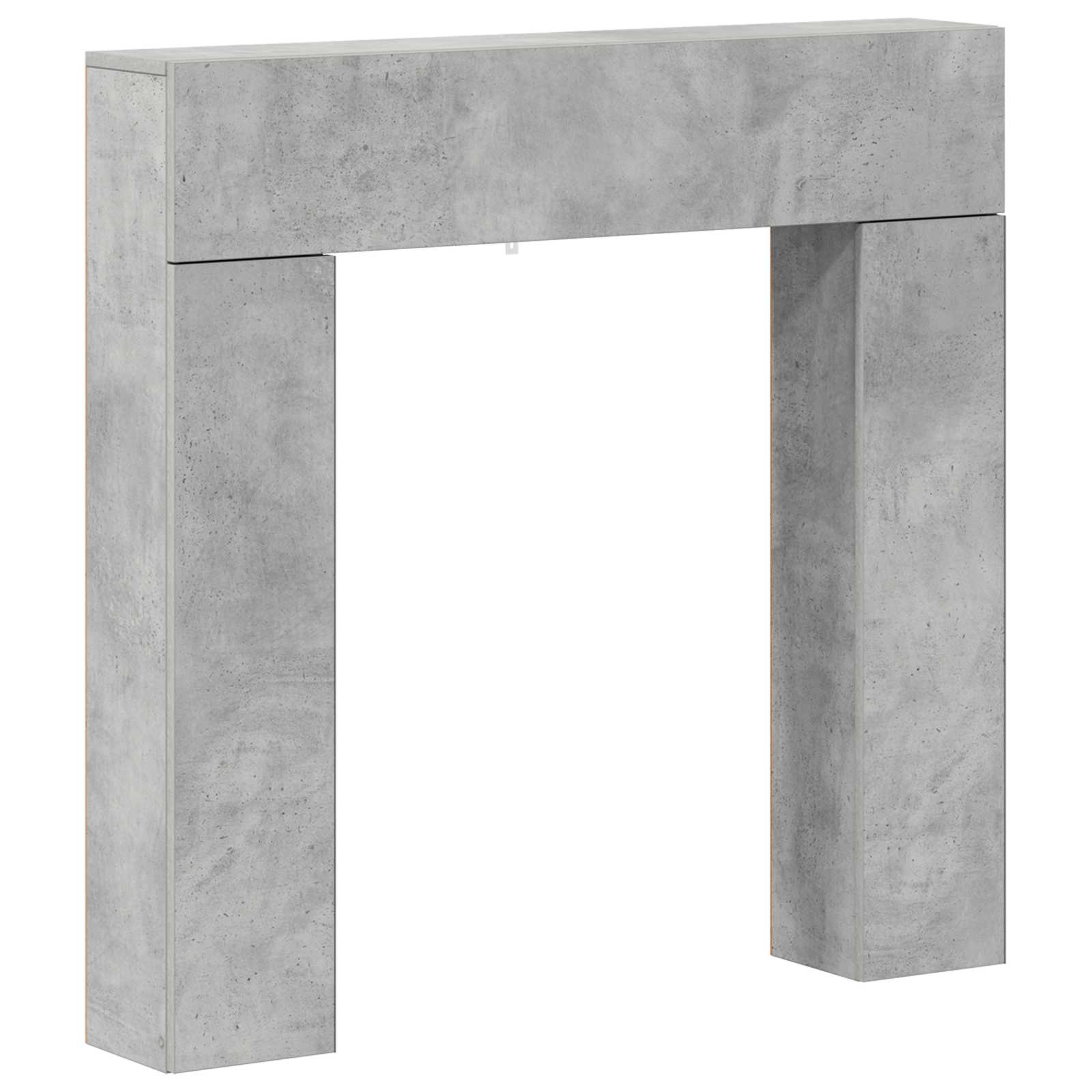 Cornice per camino Grigio Cemento 102 x 18 x 100,5 cm