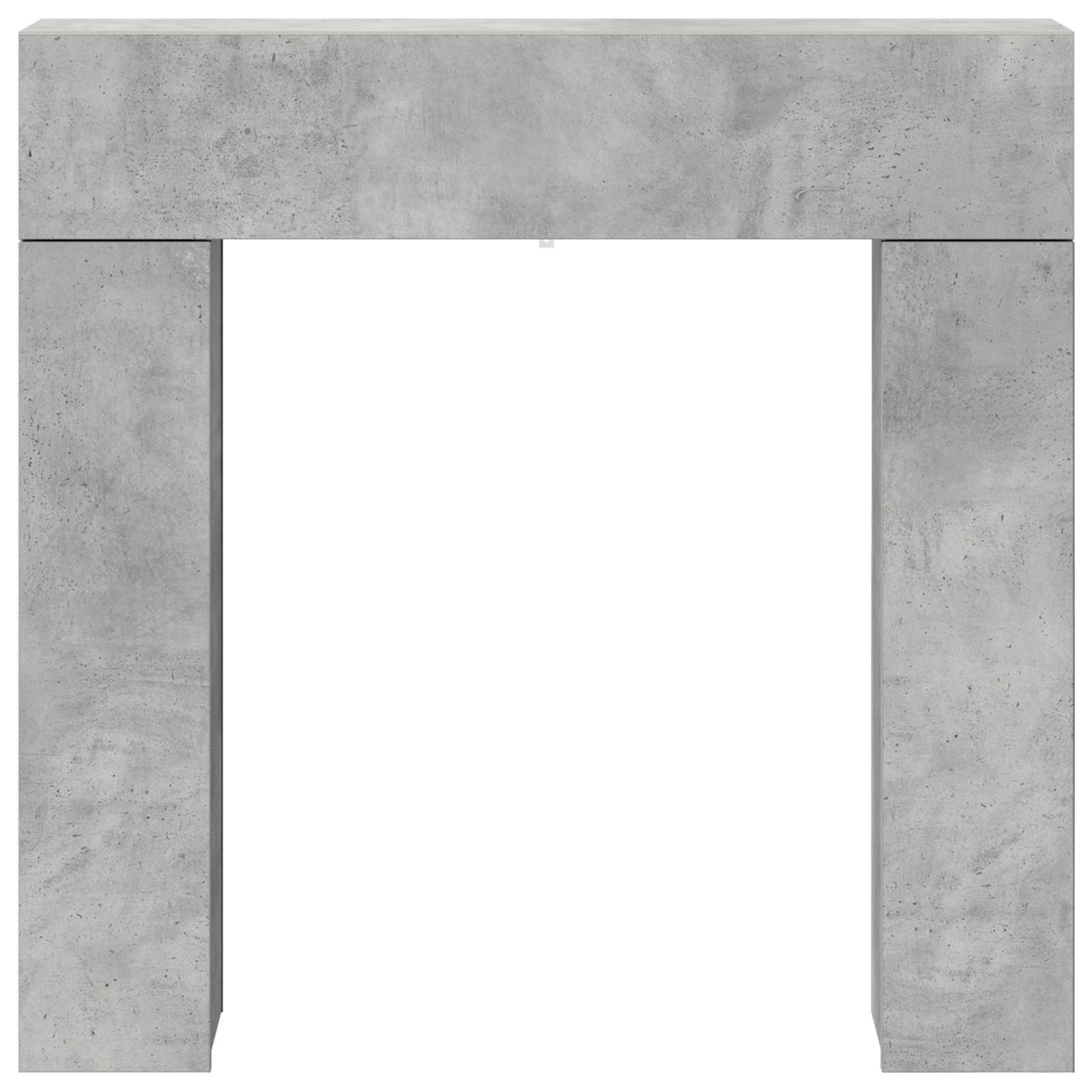 Cornice per camino Grigio Cemento 102 x 18 x 100,5 cm