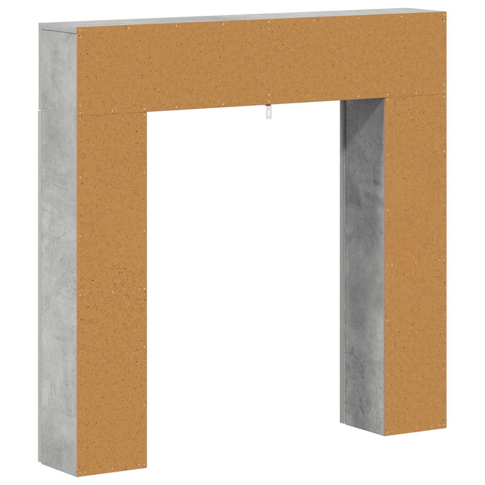 Cornice per camino Grigio Cemento 102 x 18 x 100,5 cm