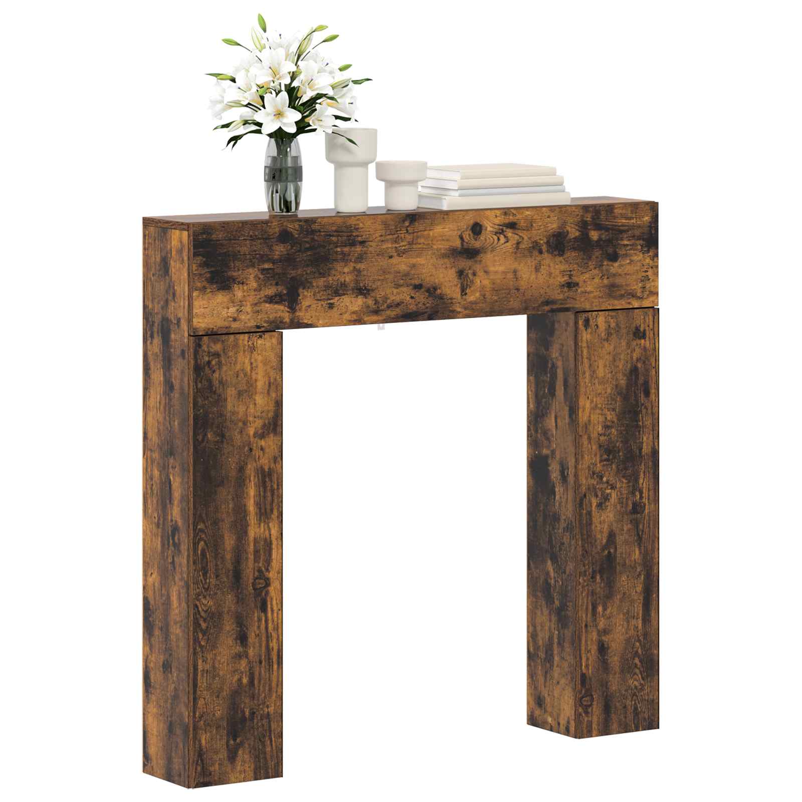 Cornice per camino Rovere Fumo 102 x 18 x 100,5 cm