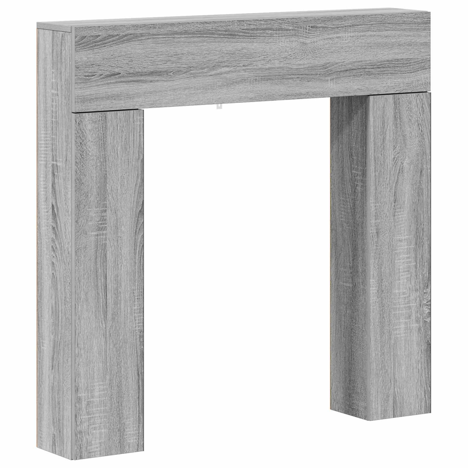 Cornice per camino Sonoma grigio 102 x 18 x 100,5 cm