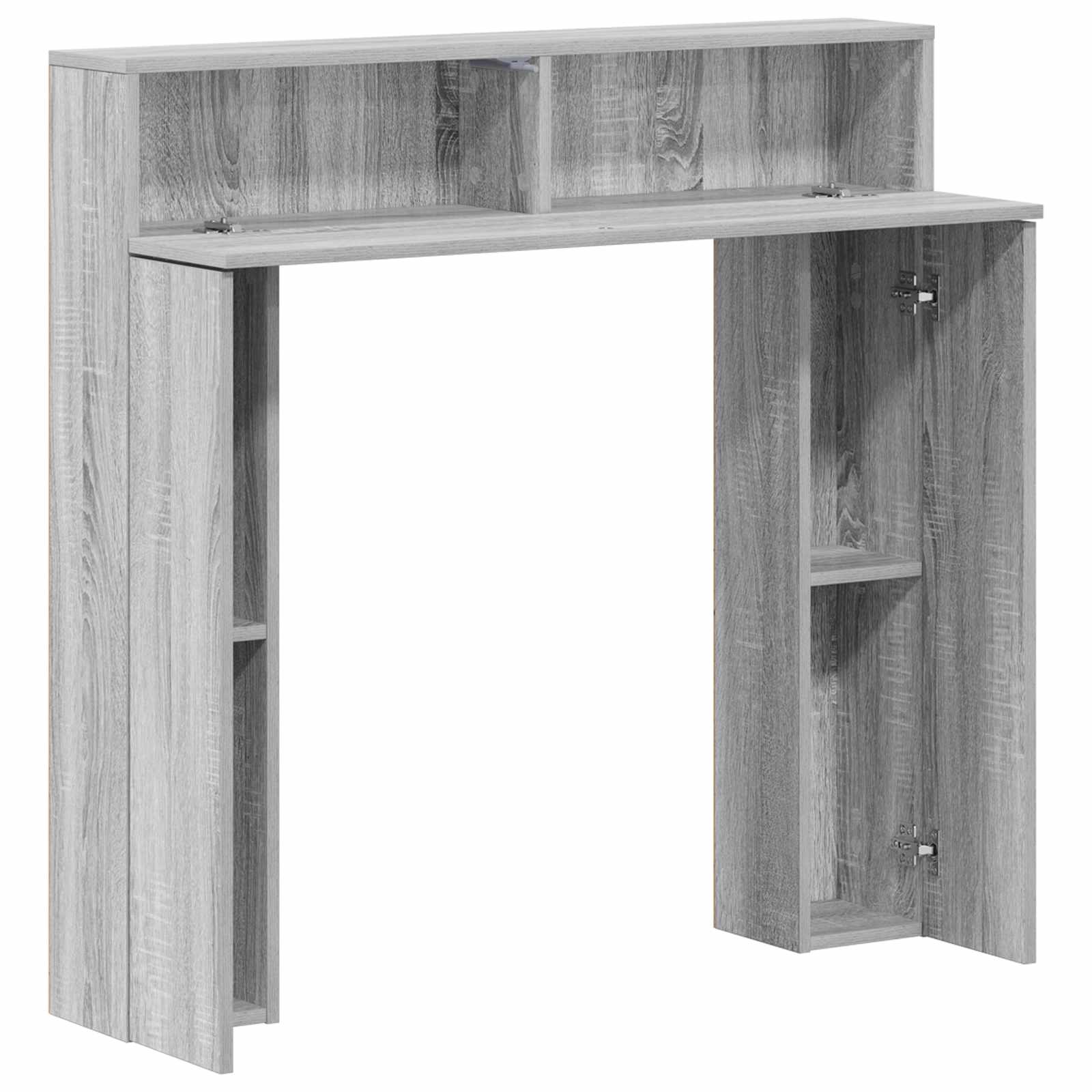 Cornice per camino Sonoma grigio 102 x 18 x 100,5 cm