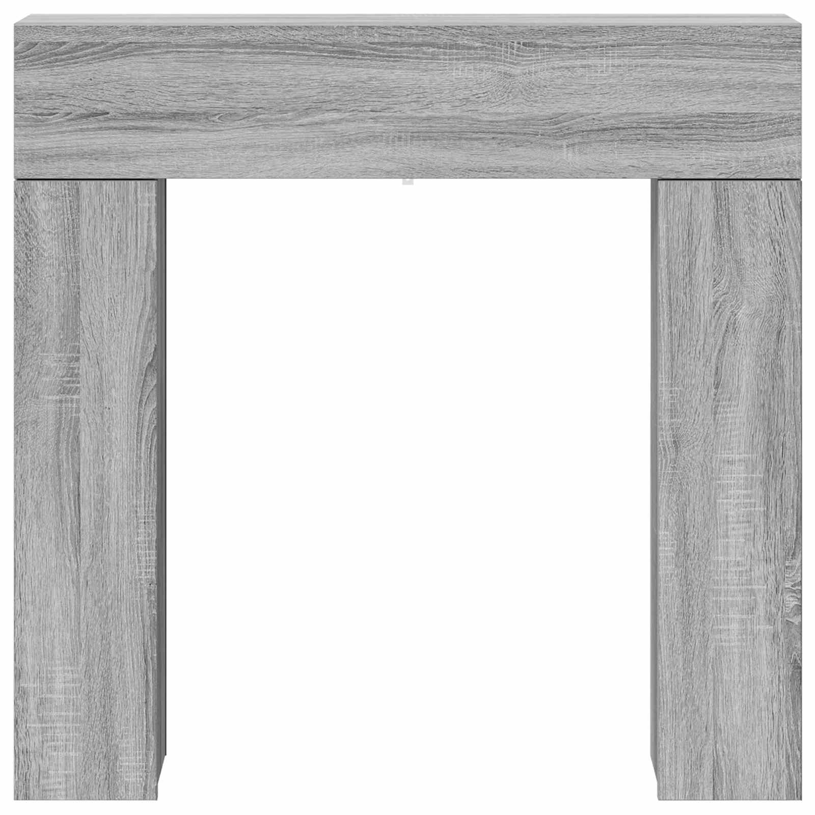 Cornice per camino Sonoma grigio 102 x 18 x 100,5 cm